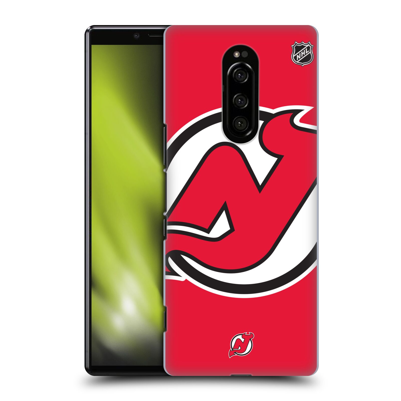 Pouzdro na mobil Sony Xperia 1 - HEAD CASE - Hokej NHL - New Jersey Devils - Velký znak