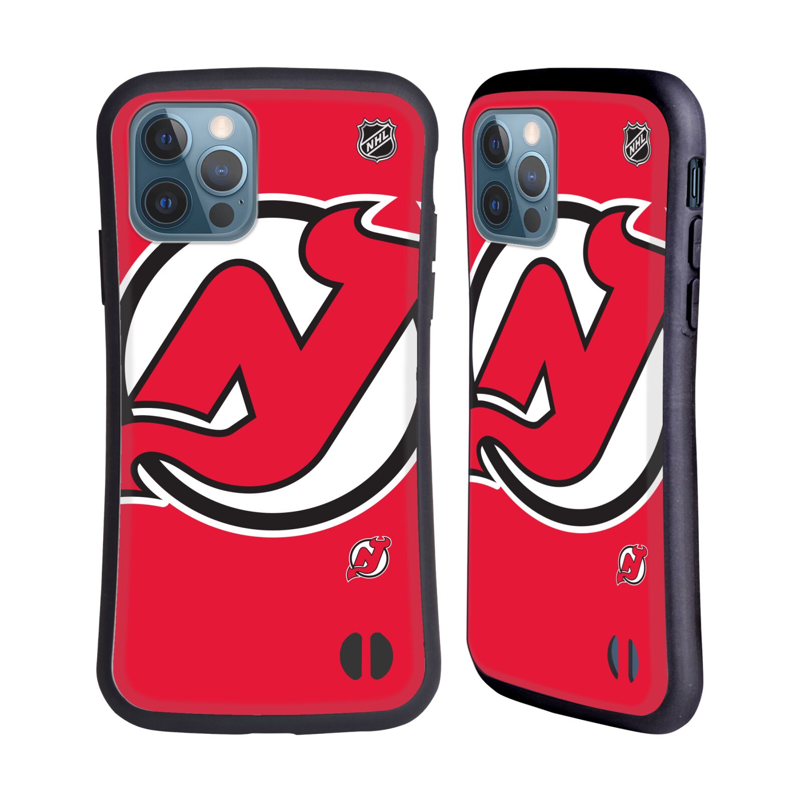 Obal na mobil Apple iPhone 12 / 12 PRO - HEAD CASE - NHL - New Jersey Devils - velký znak