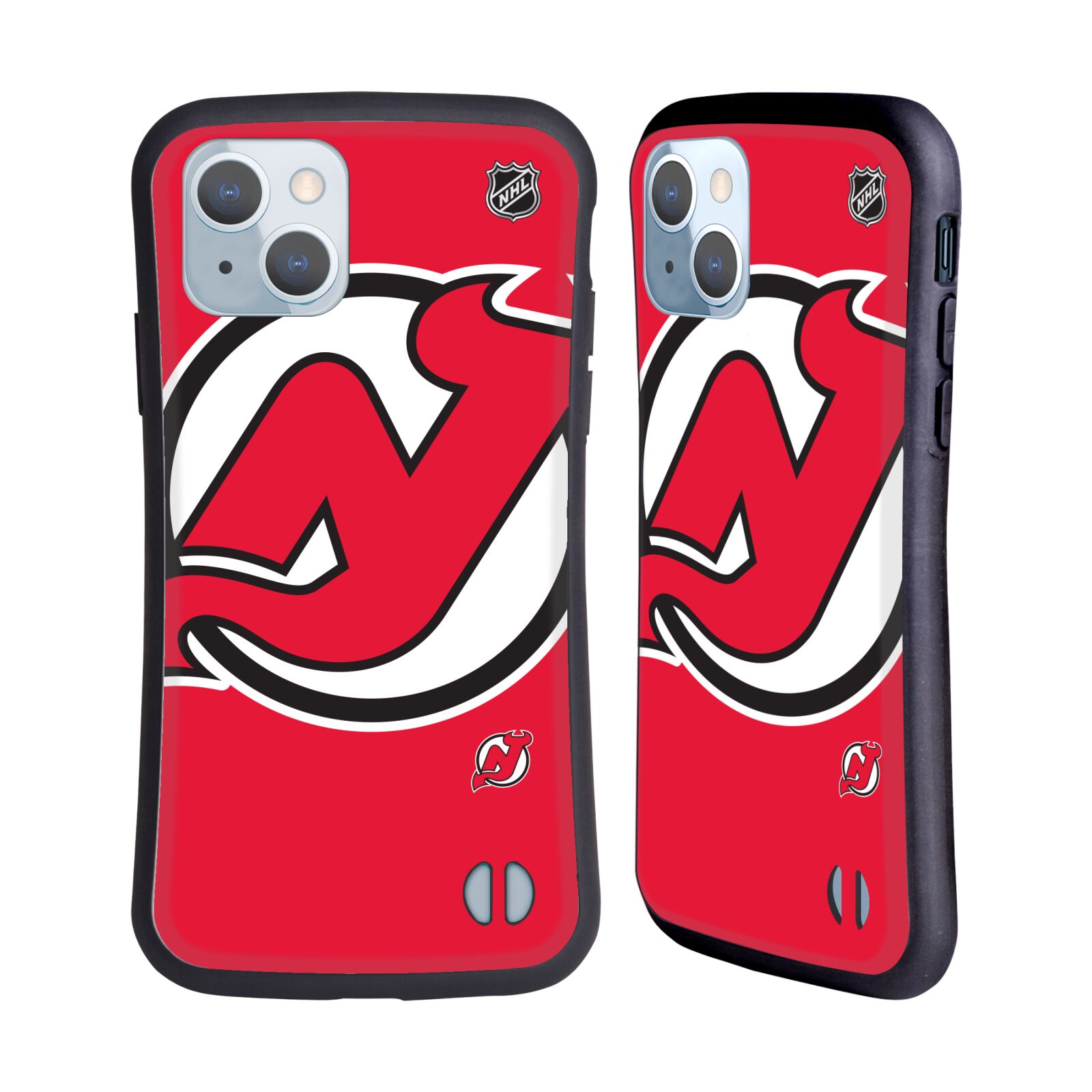 Obal na mobil Apple iPhone 14 - HEAD CASE - NHL - New Jersey Devils - velký znak