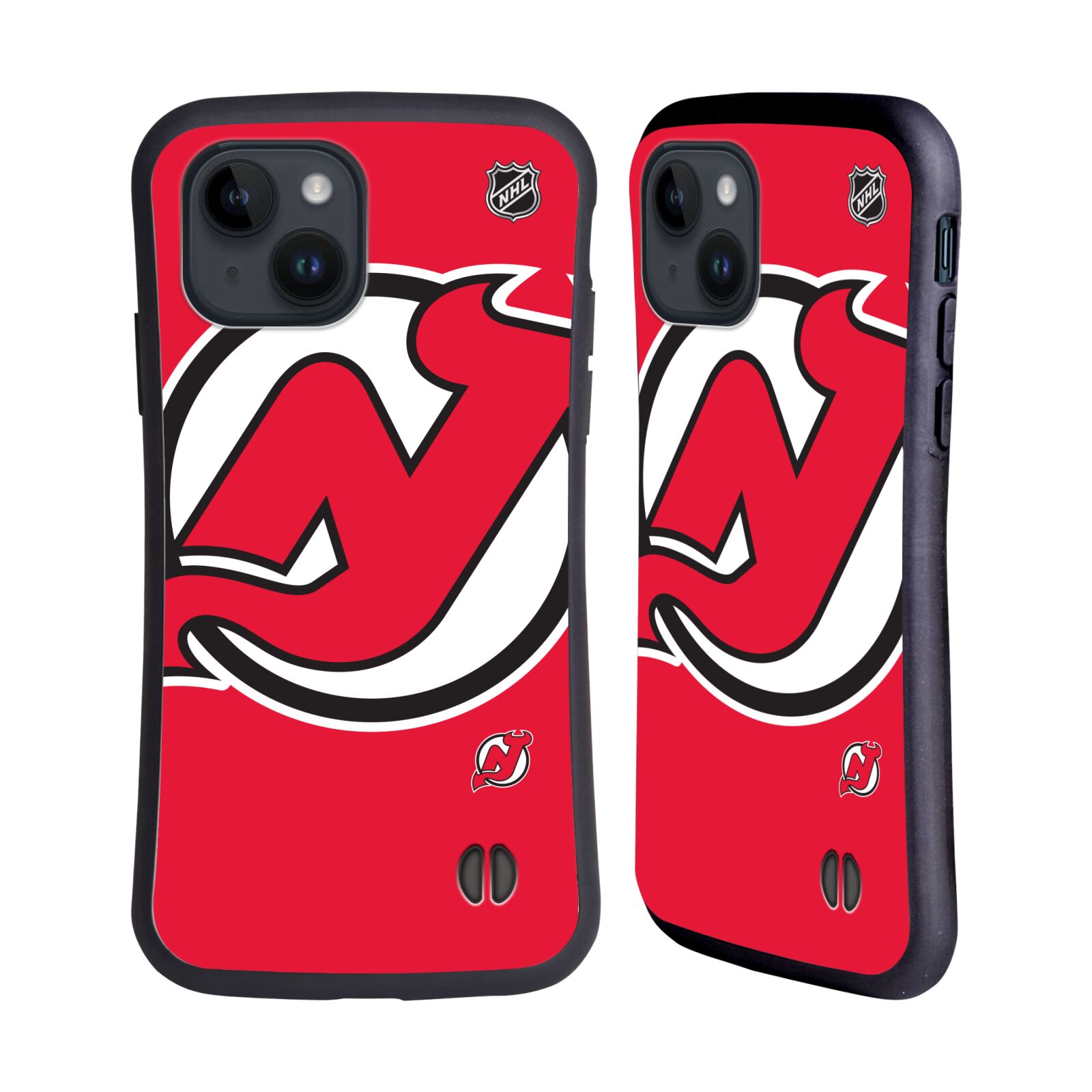 Obal na mobil Apple iPhone 15 - HEAD CASE - NHL - New Jersey Devils - velký znak
