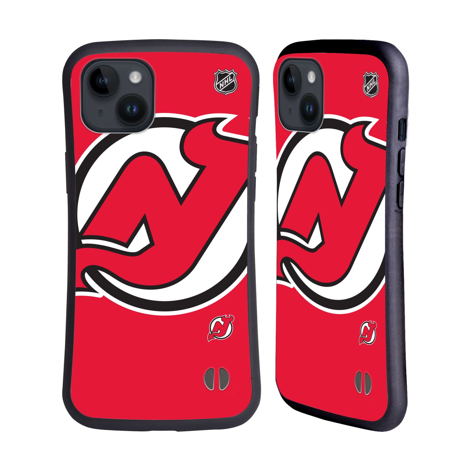 Obal na mobil Apple iPhone 15 PLUS - HEAD CASE - NHL - New Jersey Devils - velký znak