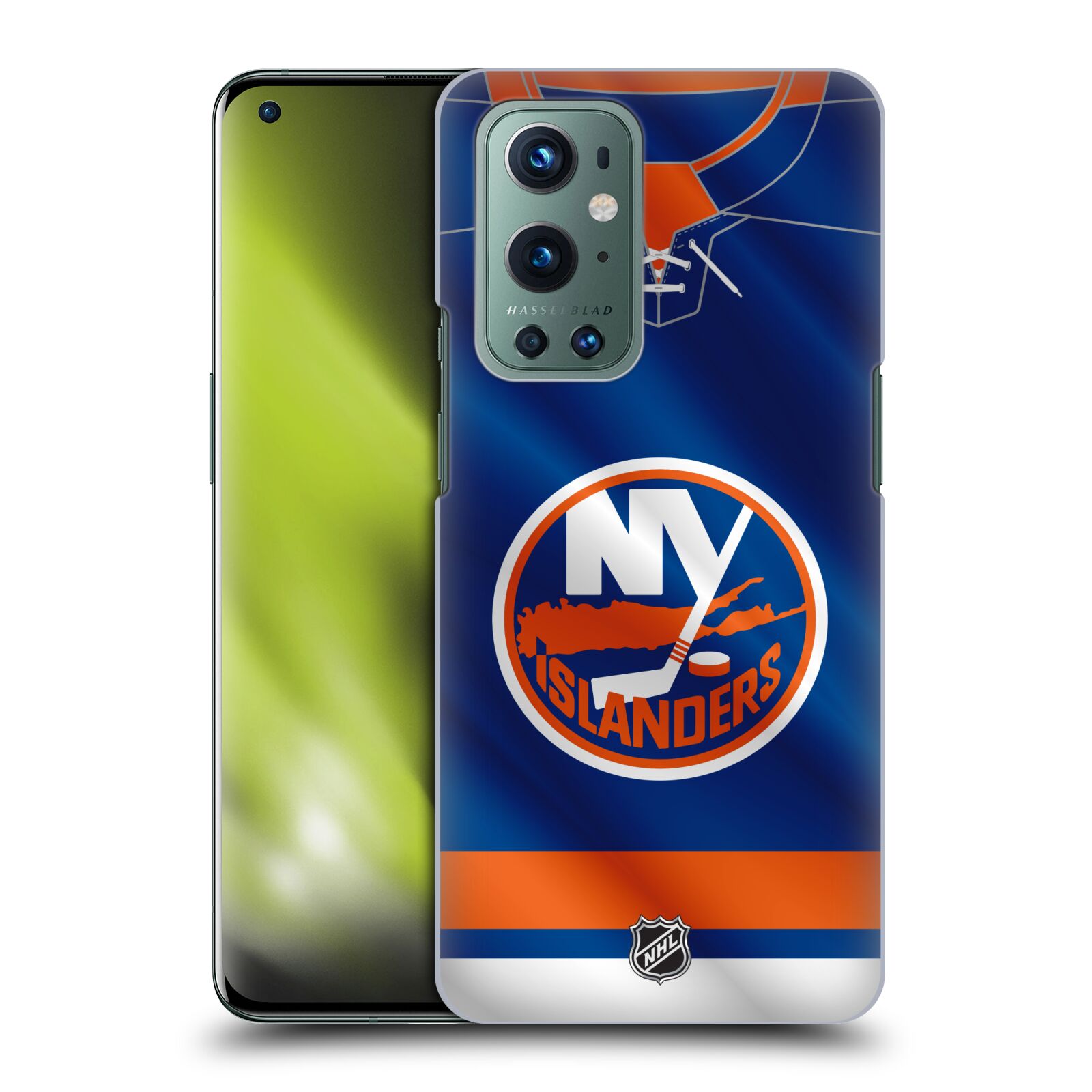 Pouzdro na mobil OnePlus 9 - HEAD CASE - Hokej NHL - New York Islanders - Dres