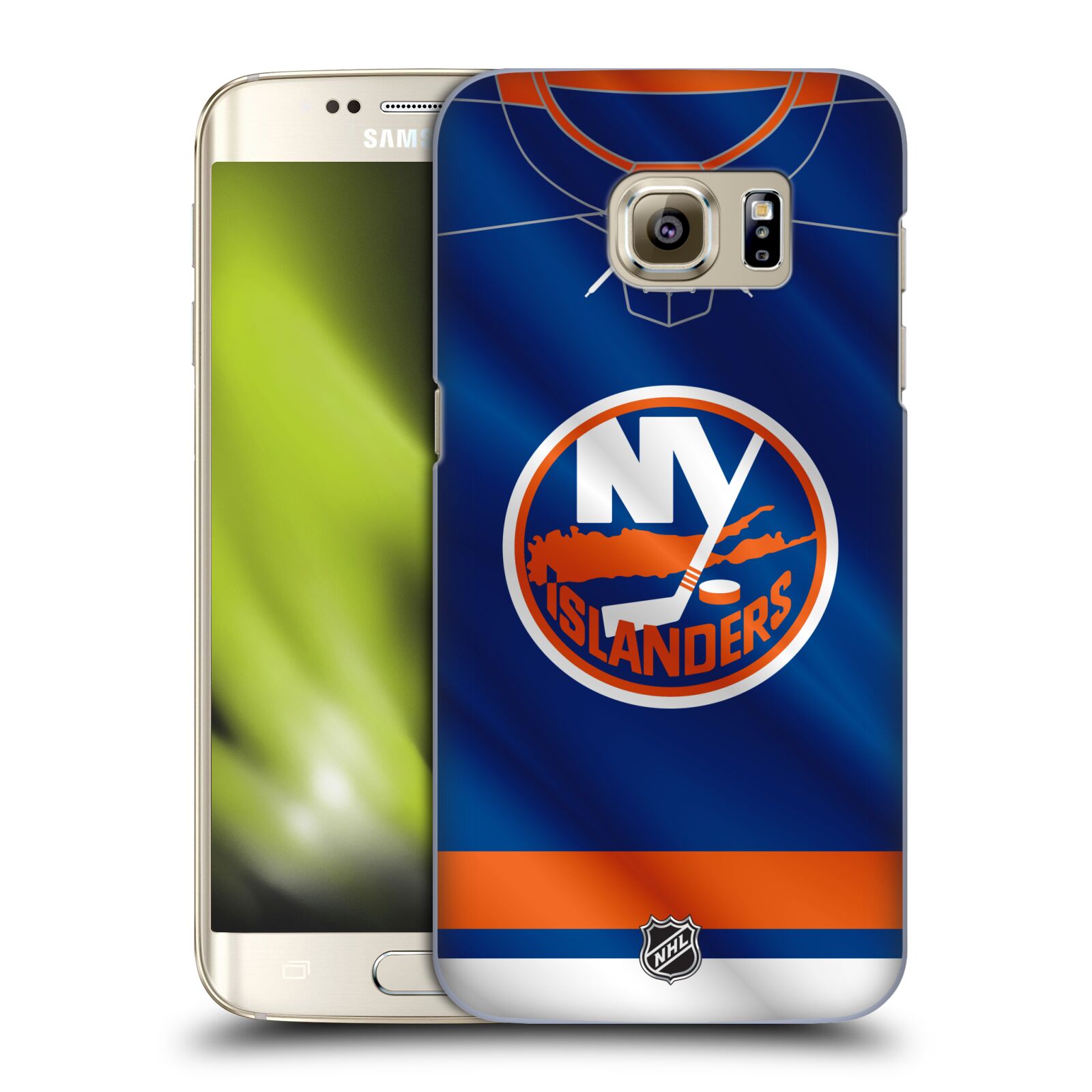 Pouzdro na mobil Samsung Galaxy S7 EDGE - HEAD CASE - Hokej NHL - New York Islanders - Dres