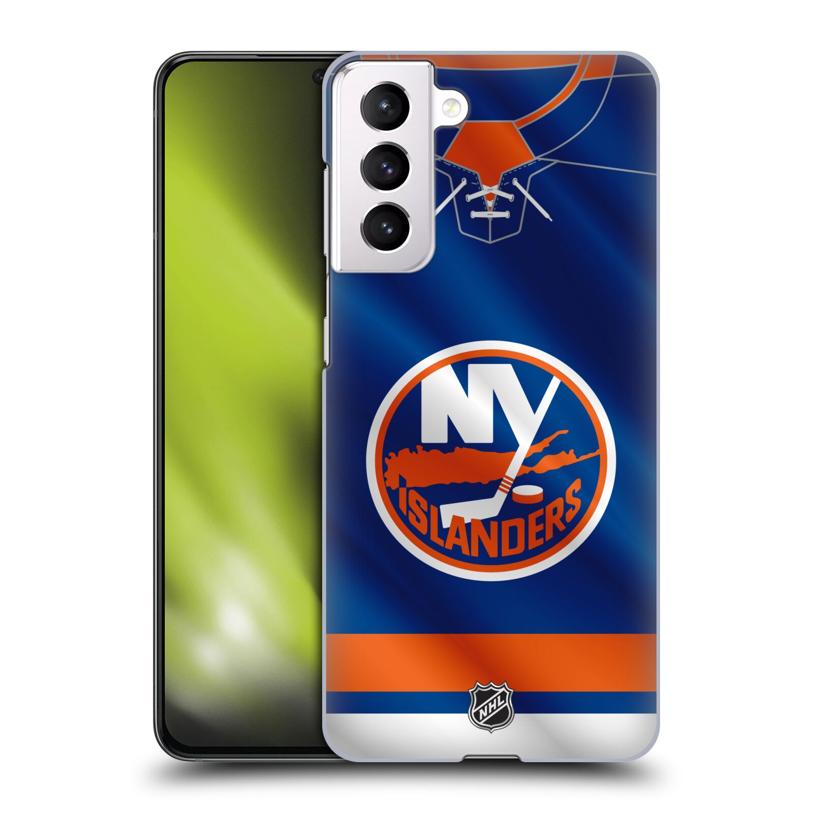 Pouzdro na mobil Samsung Galaxy S21 5G - HEAD CASE - Hokej NHL - New York Islanders - Dres