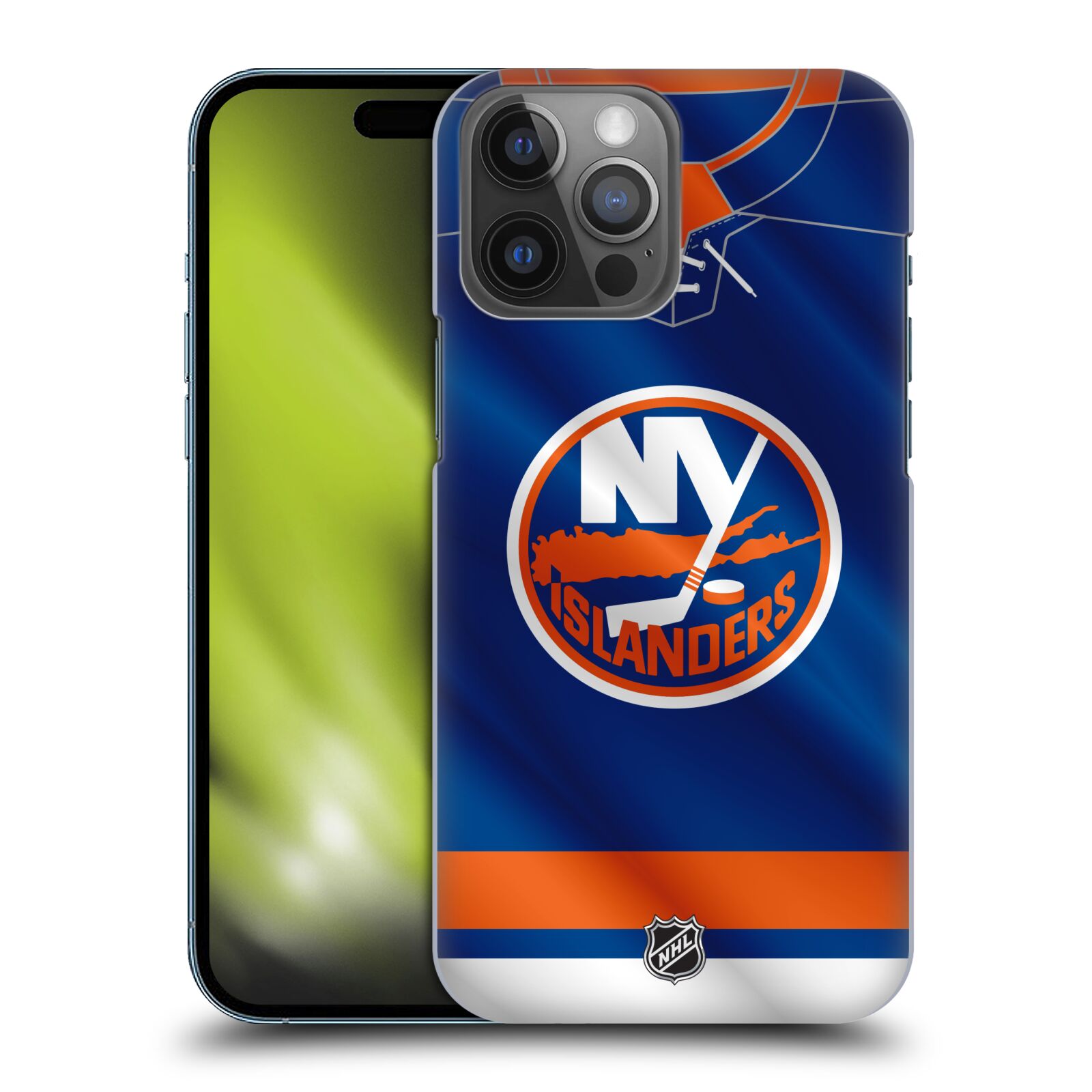Pouzdro na mobil Apple Iphone 14 PRO MAX - HEAD CASE - Hokej NHL - New York Islanders - Dres
