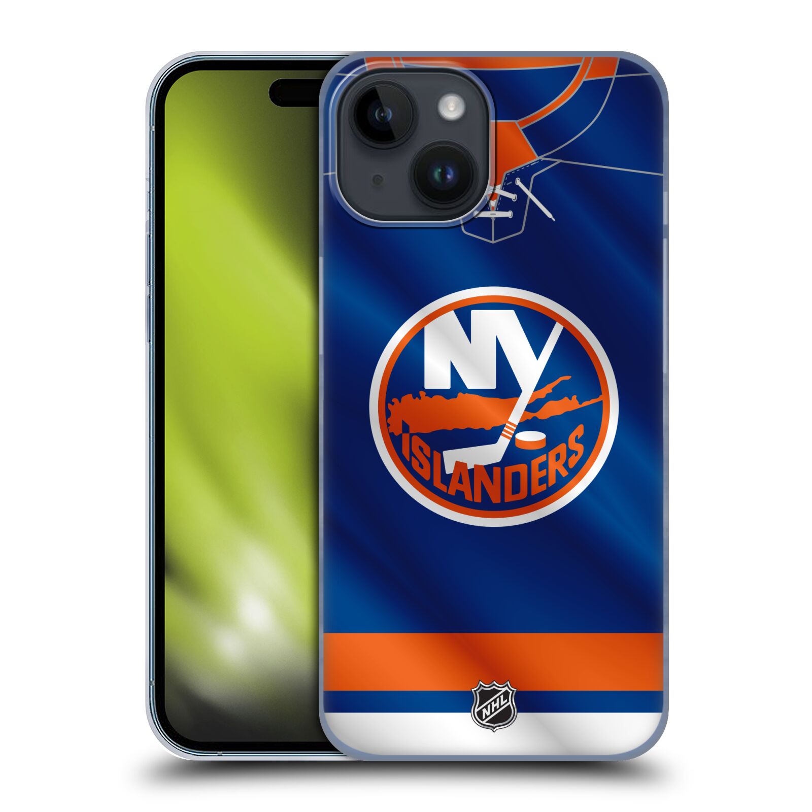 Plastový obal HEAD CASE na mobil Apple Iphone 15  Hokej NHL - New York Islanders - Dres