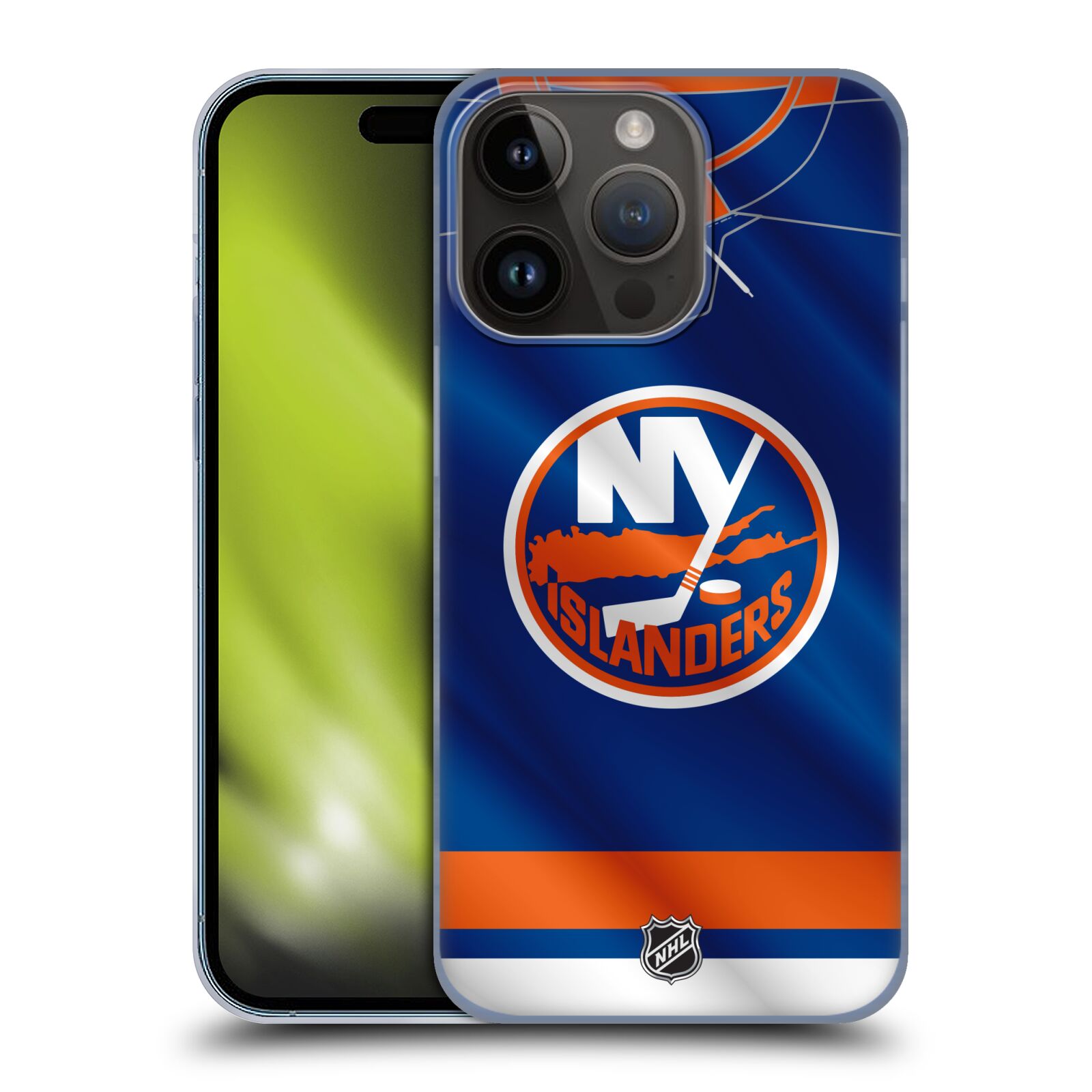 Plastový obal HEAD CASE na mobil Apple Iphone 15 Pro  Hokej NHL - New York Islanders - Dres