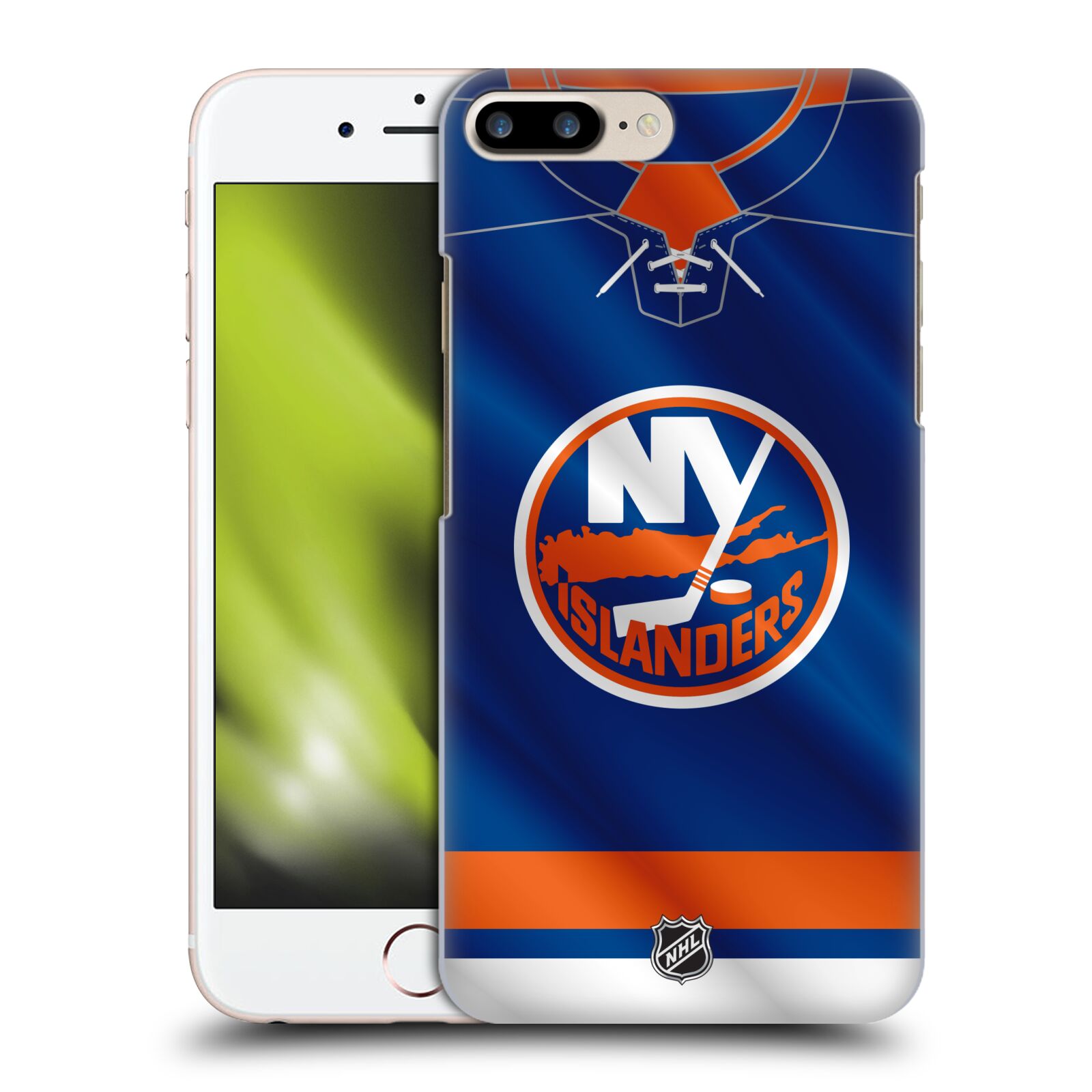 Pouzdro na mobil Apple Iphone 7/8 PLUS - HEAD CASE - Hokej NHL - New York Islanders - Dres