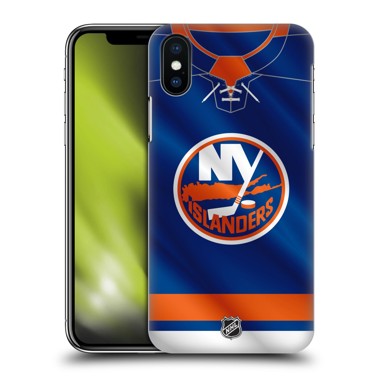 Pouzdro na mobil Apple Iphone X/XS - HEAD CASE - Hokej NHL - New York Islanders - Dres