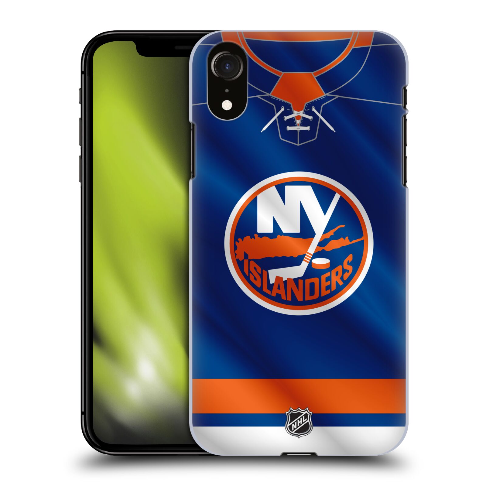 Pouzdro na mobil Apple Iphone XR - HEAD CASE - Hokej NHL - New York Islanders - Dres