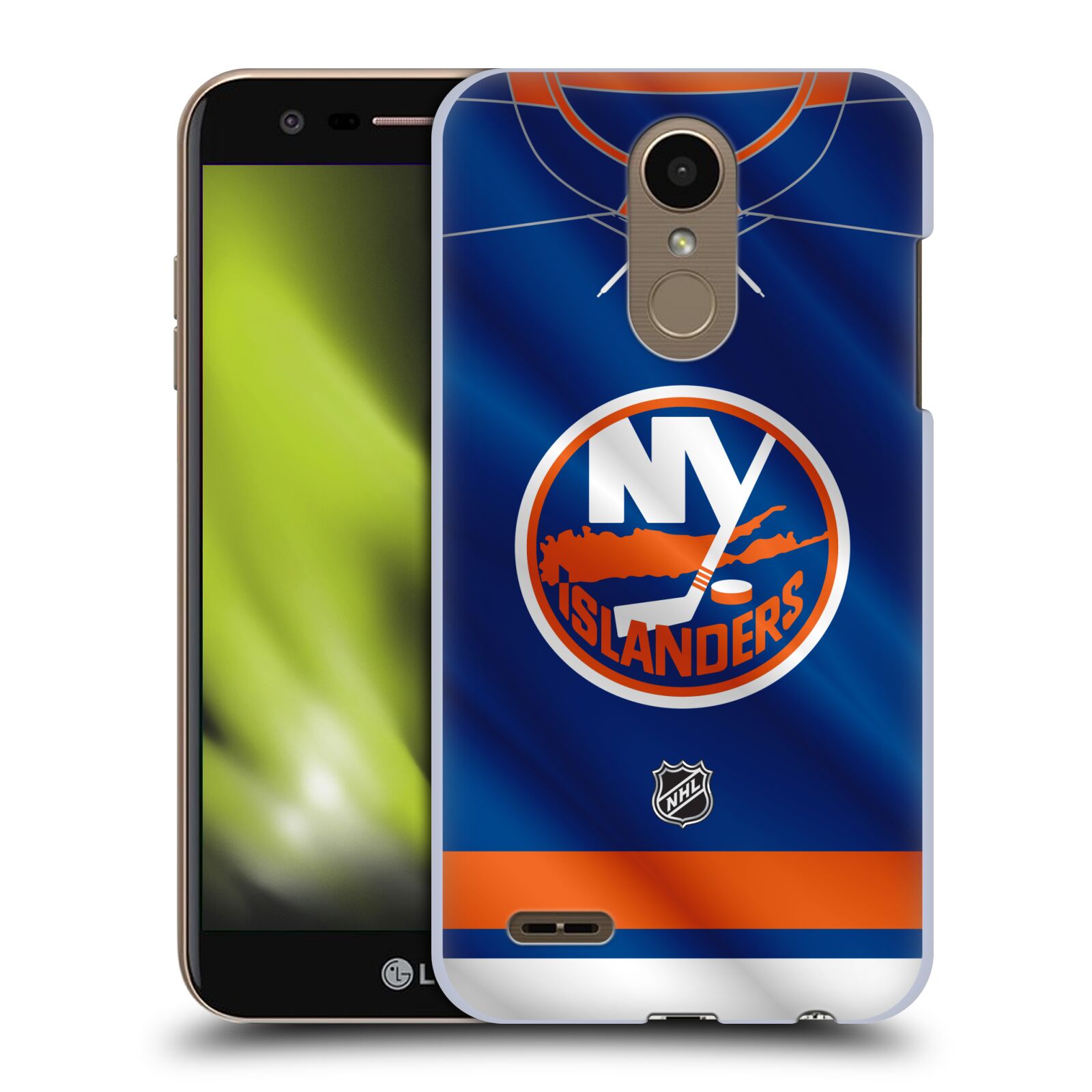 Pouzdro na mobil LG K10 2018 - HEAD CASE - Hokej NHL - New York Islanders - Dres