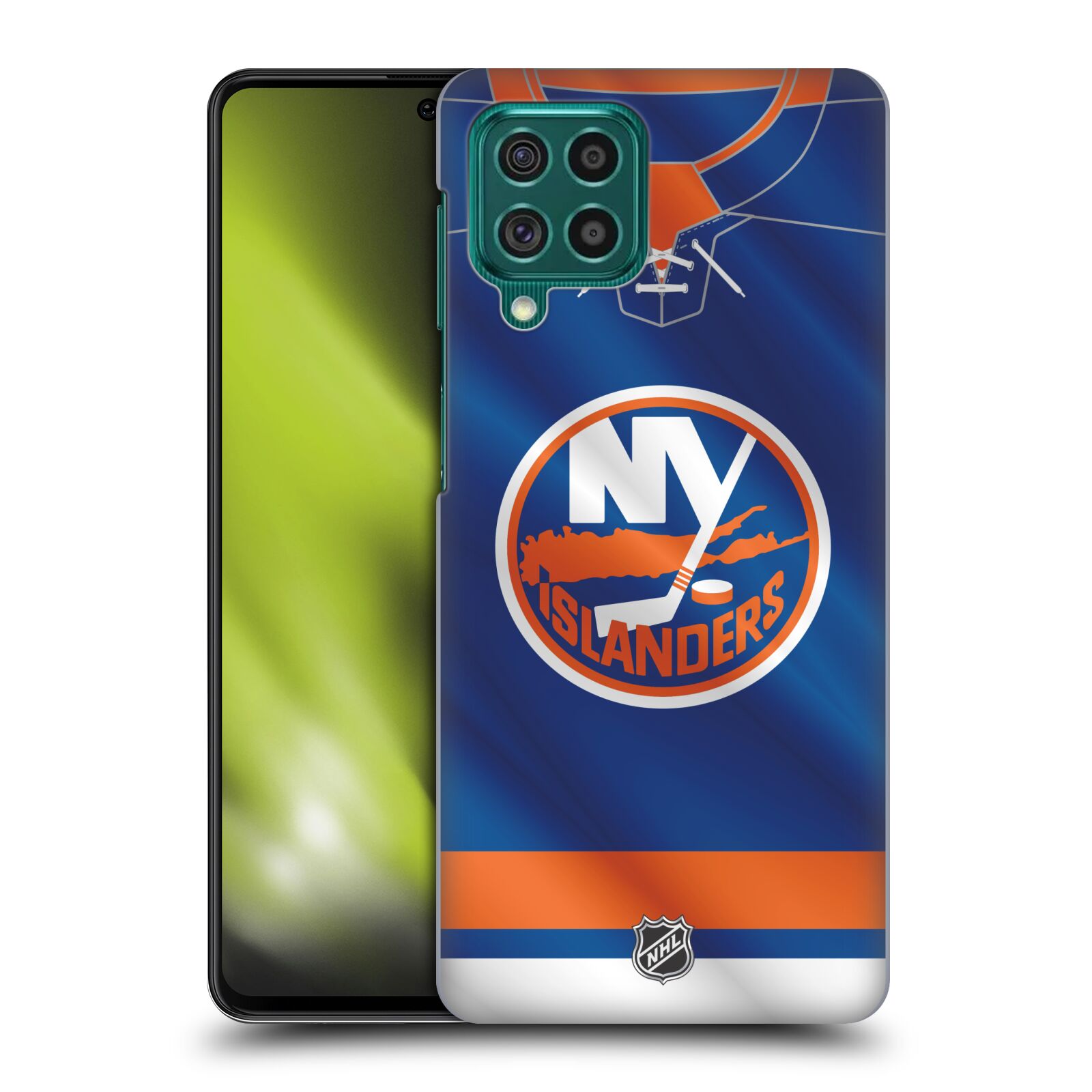Pouzdro na mobil Samsung Galaxy M62 - HEAD CASE - Hokej NHL - New York Islanders - Dres
