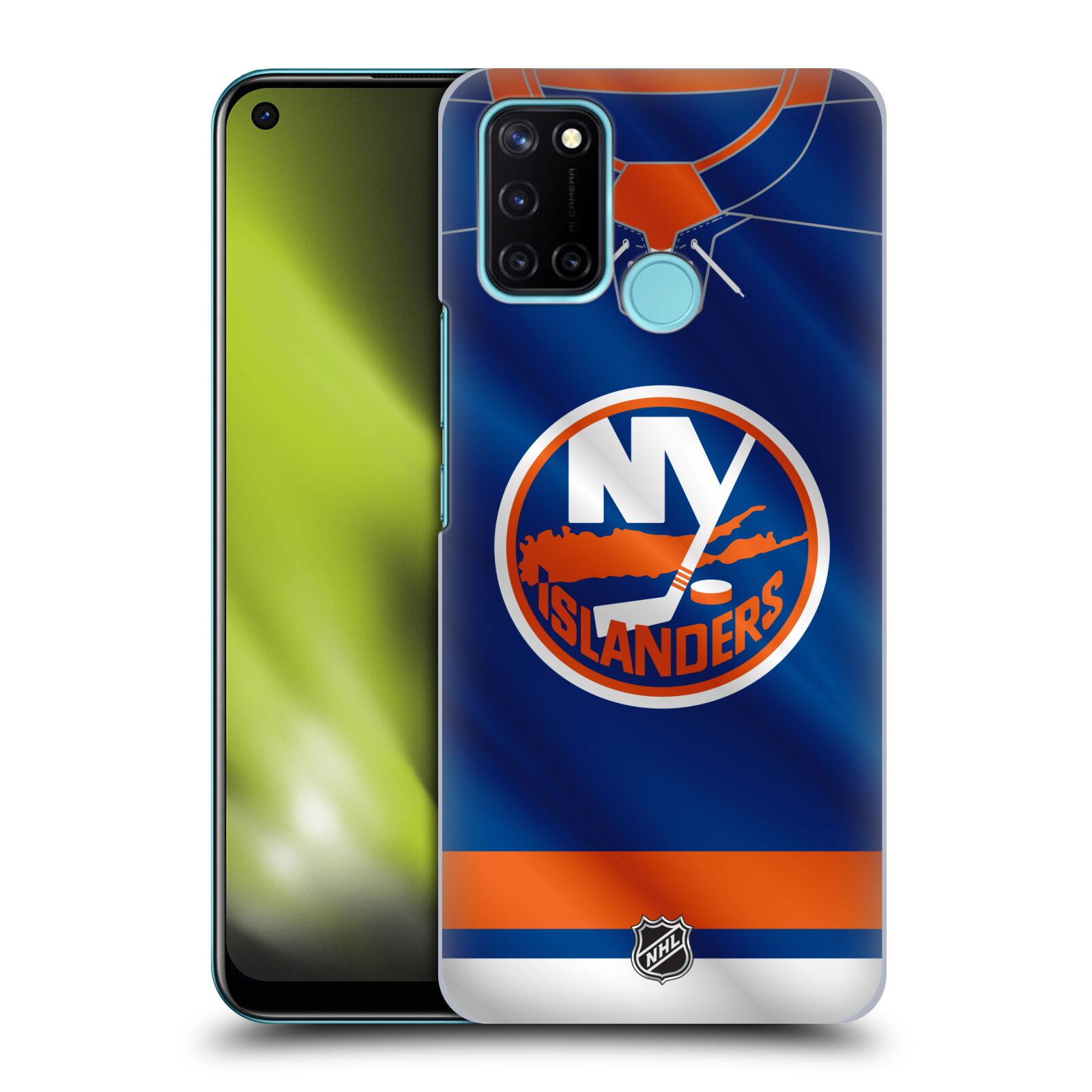 Pouzdro na mobil Realme 7i / Realme C17 - HEAD CASE - Hokej NHL - New York Islanders - Dres