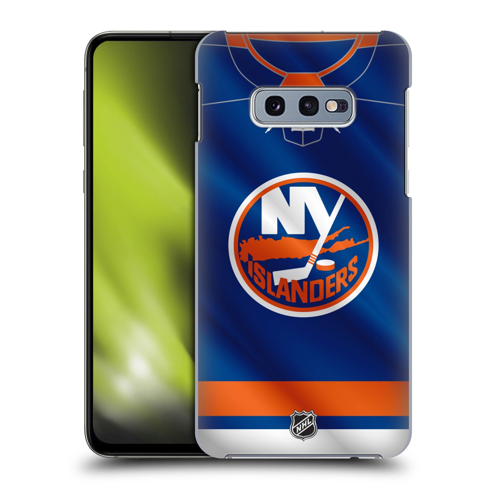 Pouzdro na mobil Samsung Galaxy S10e - HEAD CASE - Hokej NHL - New York Islanders - Dres