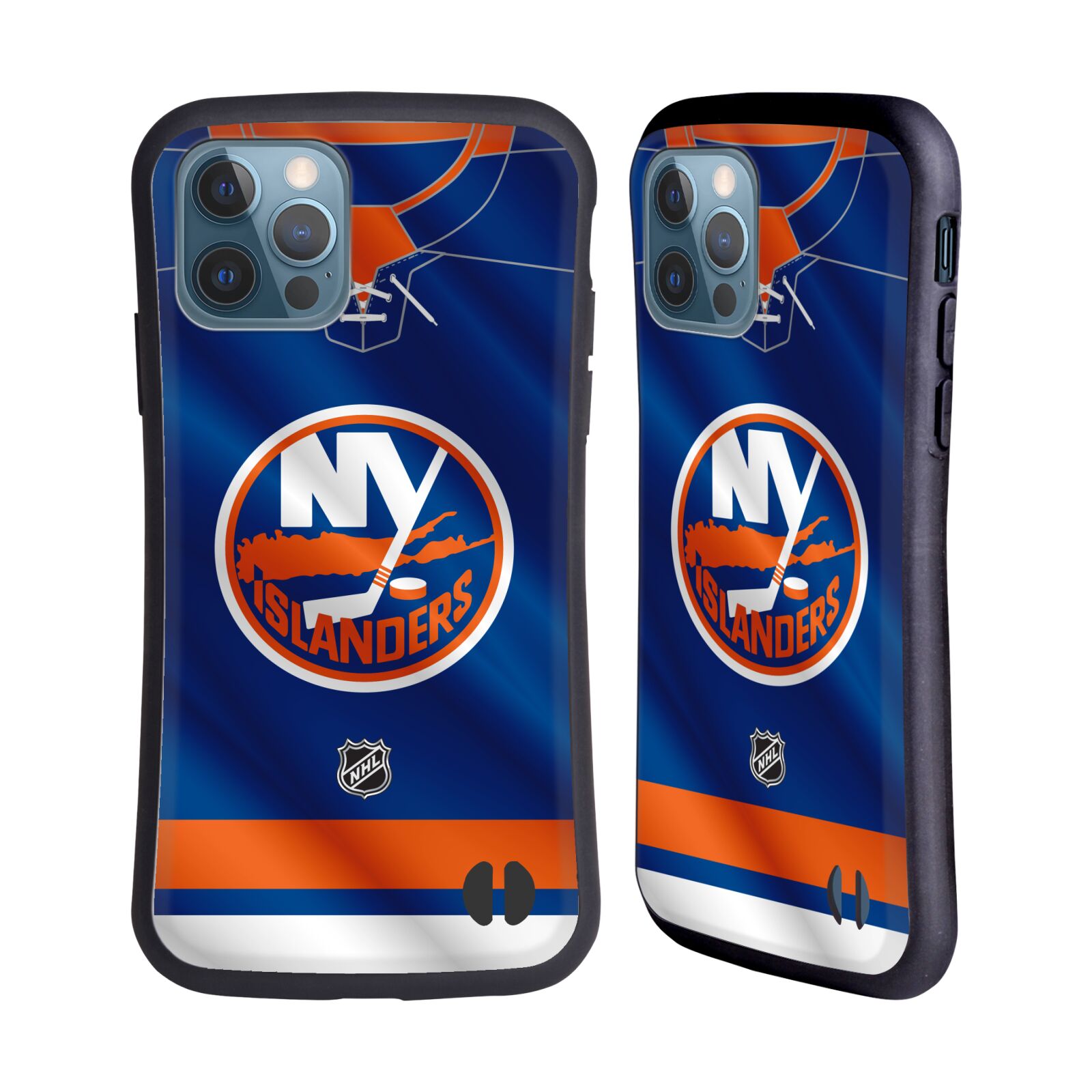 Obal na mobil Apple iPhone 12 / 12 PRO - HEAD CASE - NHL - New York Islanders dres