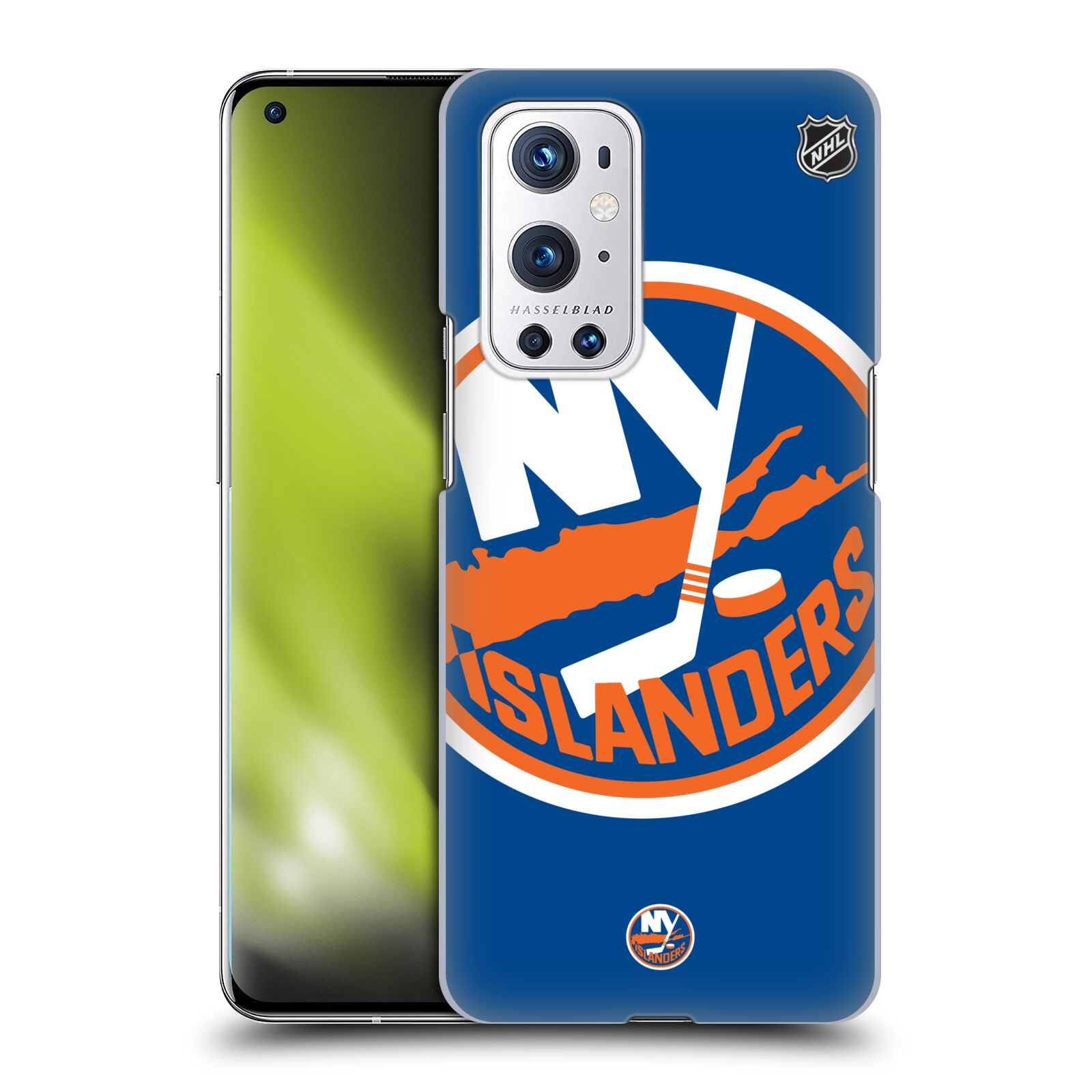 Pouzdro na mobil OnePlus 9 PRO - HEAD CASE - Hokej NHL - New York Islanders - Velký znak