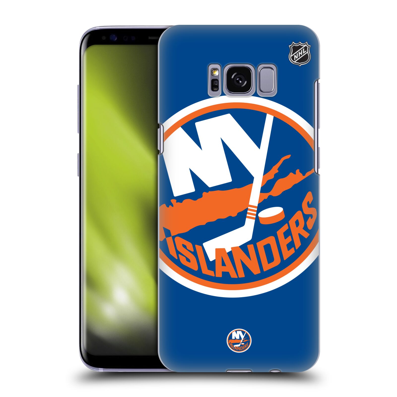 Pouzdro na mobil Samsung Galaxy S8 - HEAD CASE - Hokej NHL - New York Islanders - Velký znak