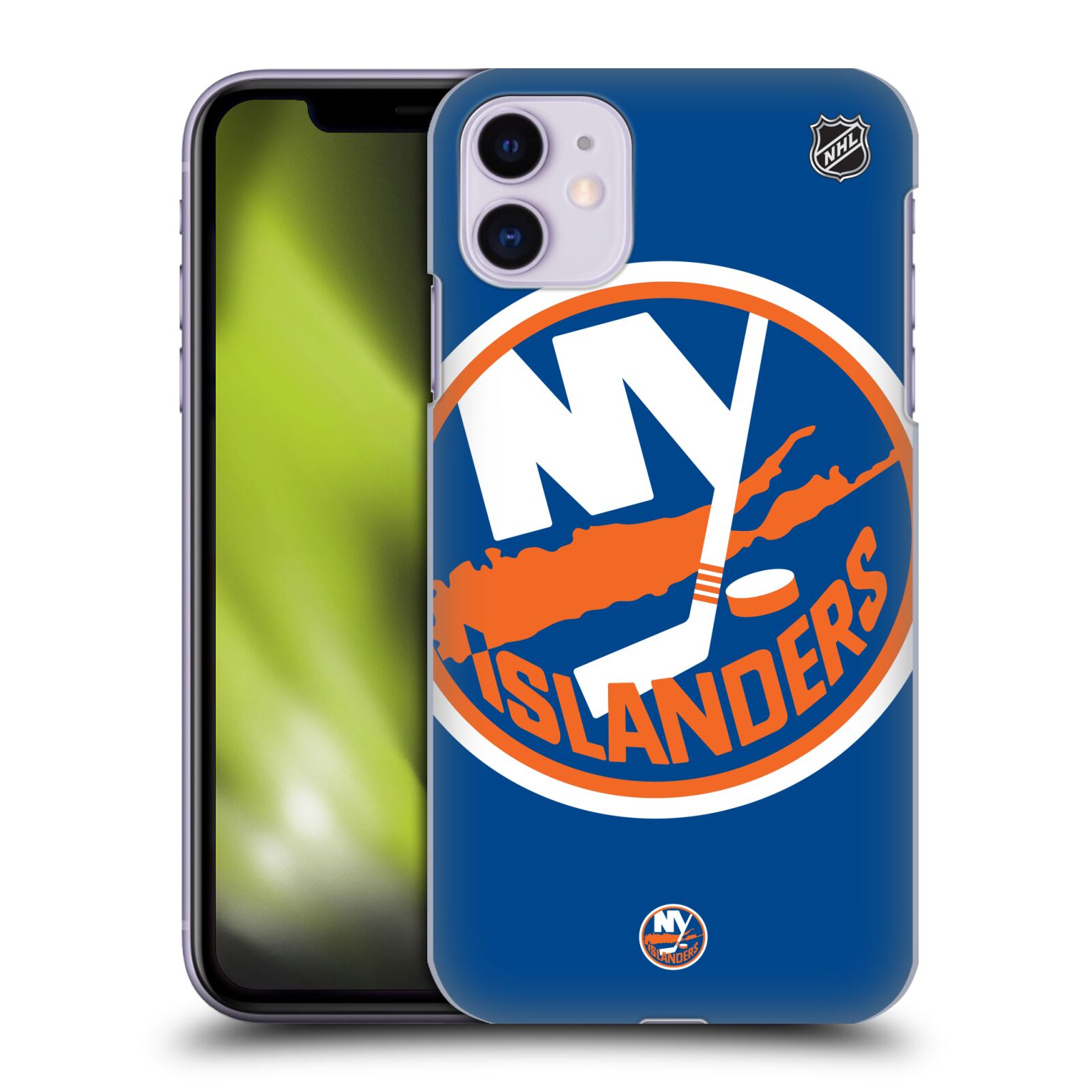 Pouzdro na mobil Apple Iphone 11 - HEAD CASE - Hokej NHL - New York Islanders - Velký znak