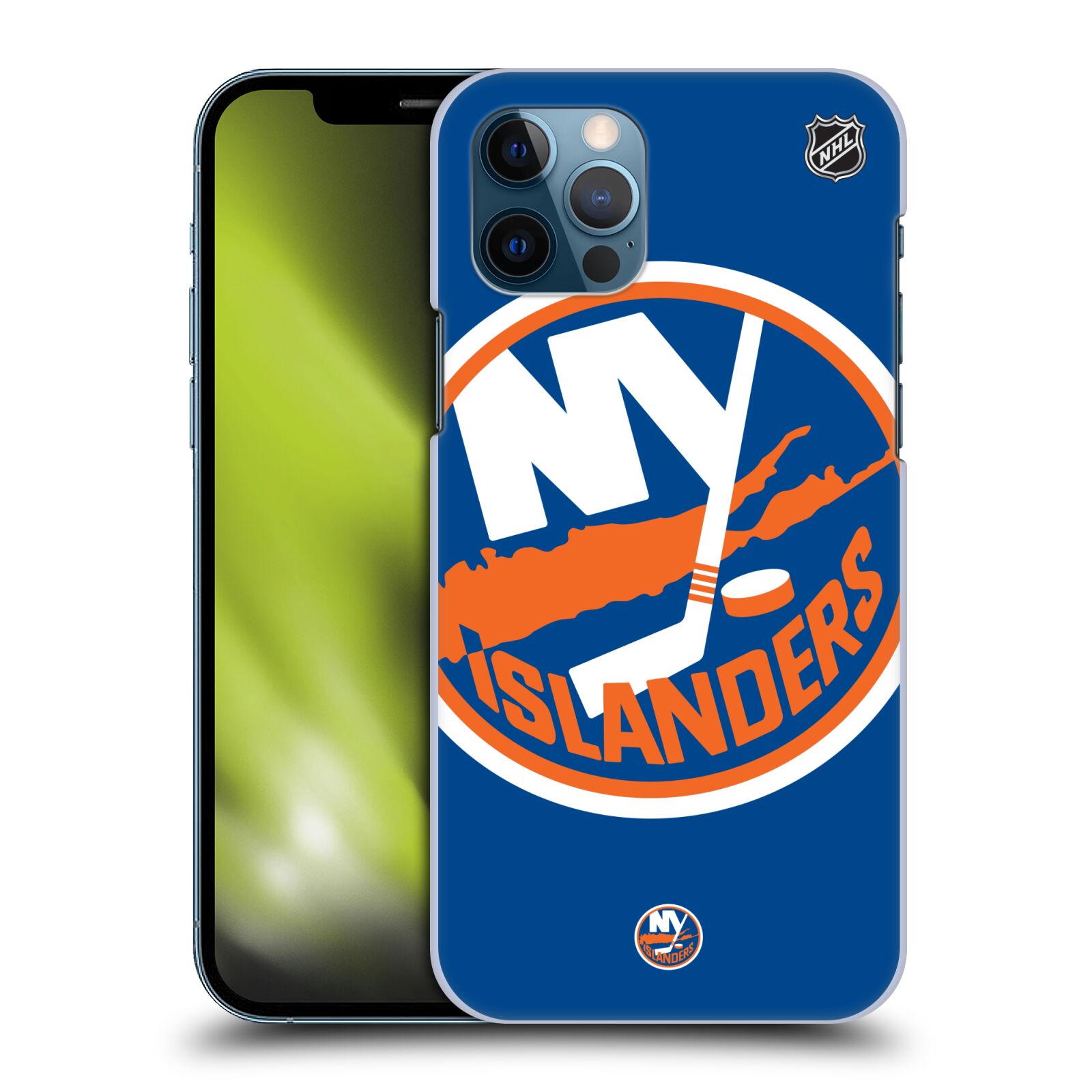 Pouzdro na mobil Apple Iphone 12 / 12 PRO - HEAD CASE - Hokej NHL - New York Islanders - Velký znak