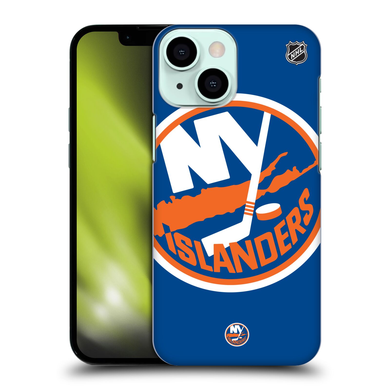 Pouzdro na mobil Apple Iphone 13 MINI - HEAD CASE - Hokej NHL - New York Islanders - Velký znak