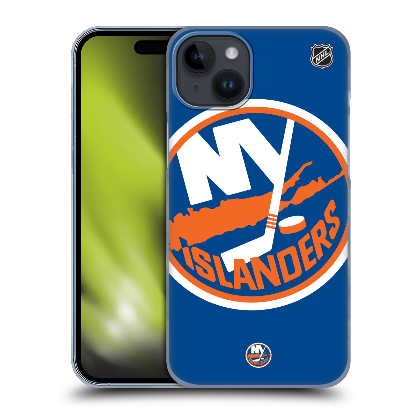 Plastový obal HEAD CASE na mobil Apple Iphone 15 PLUS  Hokej NHL - New York Islanders - Velký znak