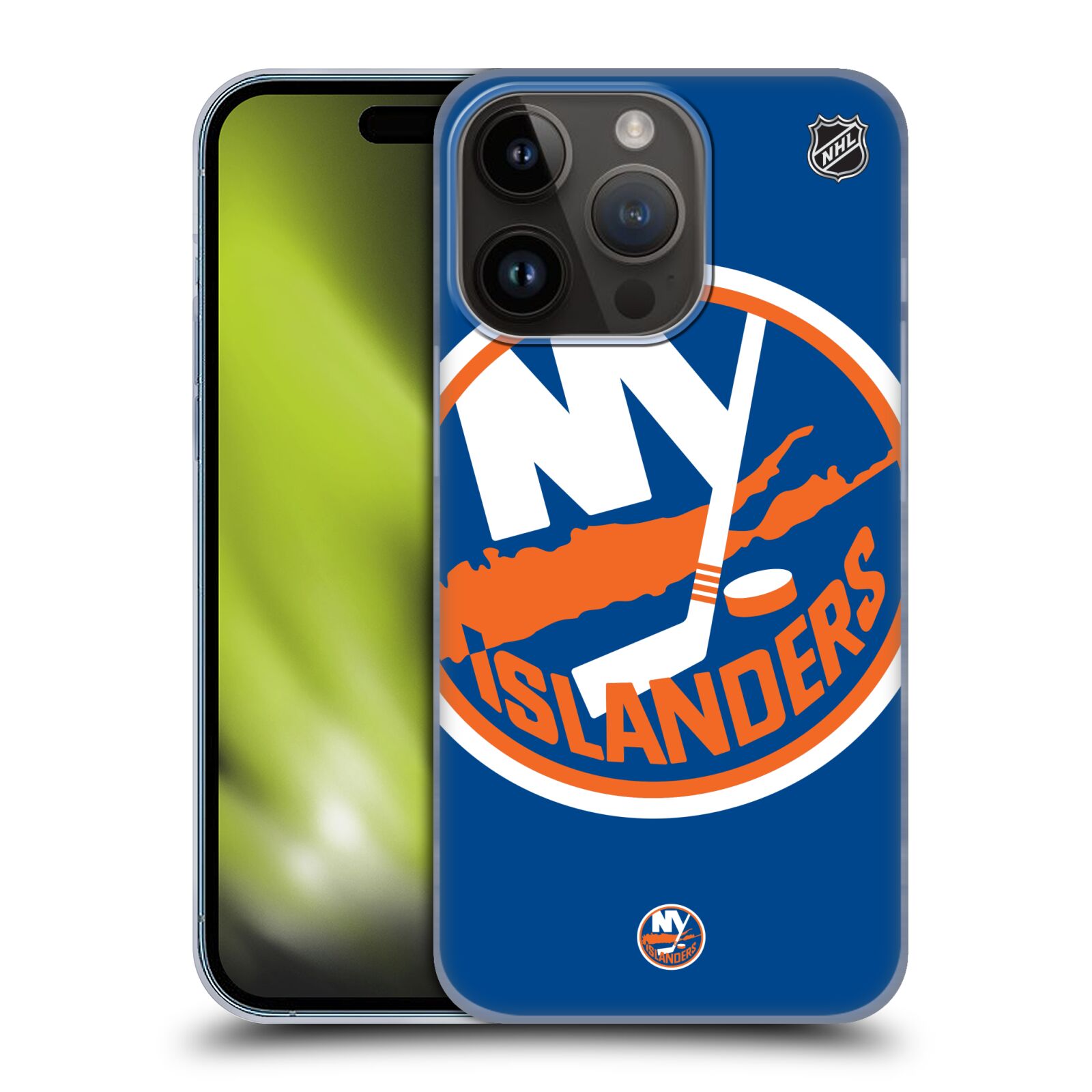 Plastový obal HEAD CASE na mobil Apple Iphone 15 Pro  Hokej NHL - New York Islanders - Velký znak