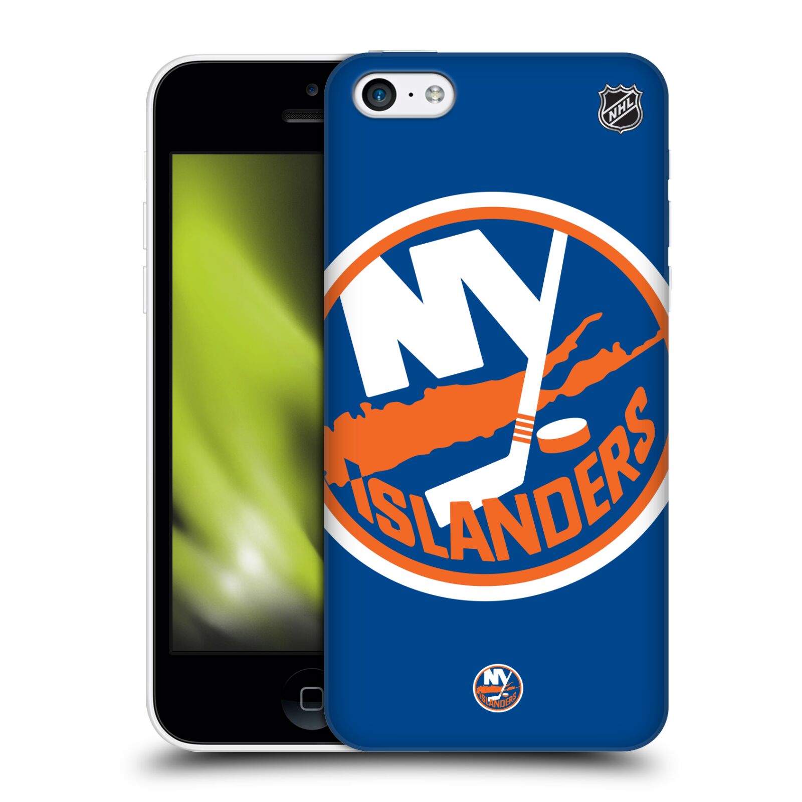 Pouzdro na mobil Apple Iphone 5C - HEAD CASE - Hokej NHL - New York Islanders - Velký znak
