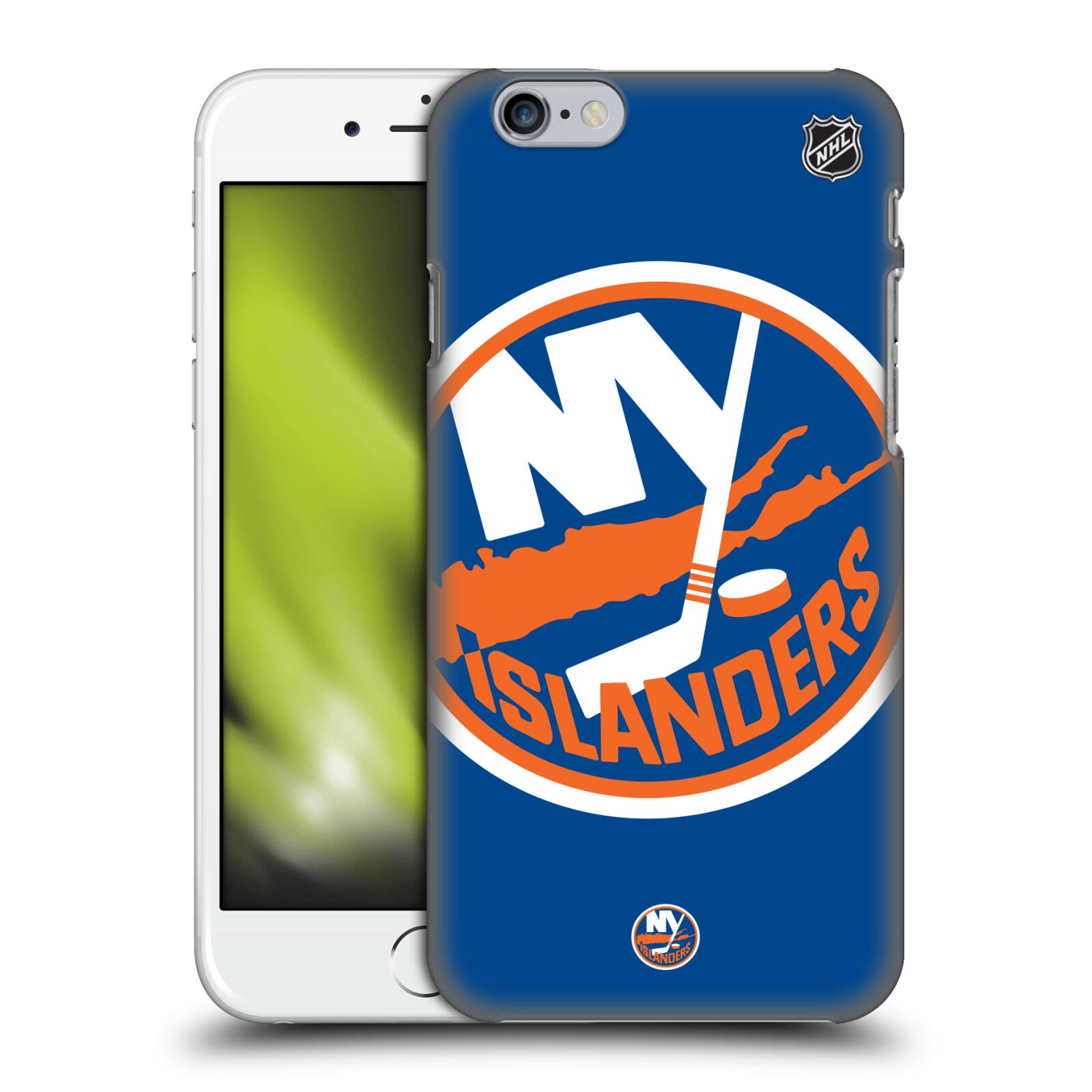 Pouzdro na mobil Apple Iphone 6/6S - HEAD CASE - Hokej NHL - New York Islanders - Velký znak