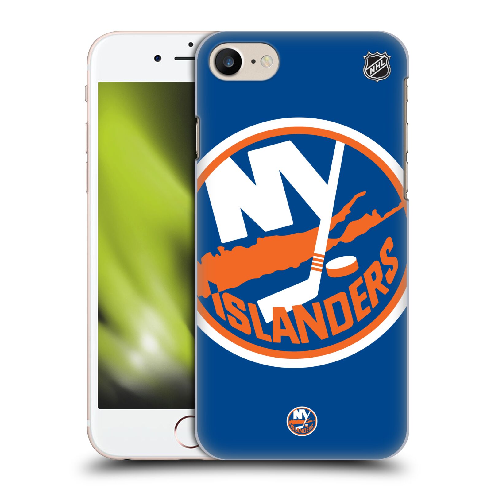 Pouzdro na mobil Apple Iphone 7/8 - HEAD CASE - Hokej NHL - New York Islanders - Velký znak