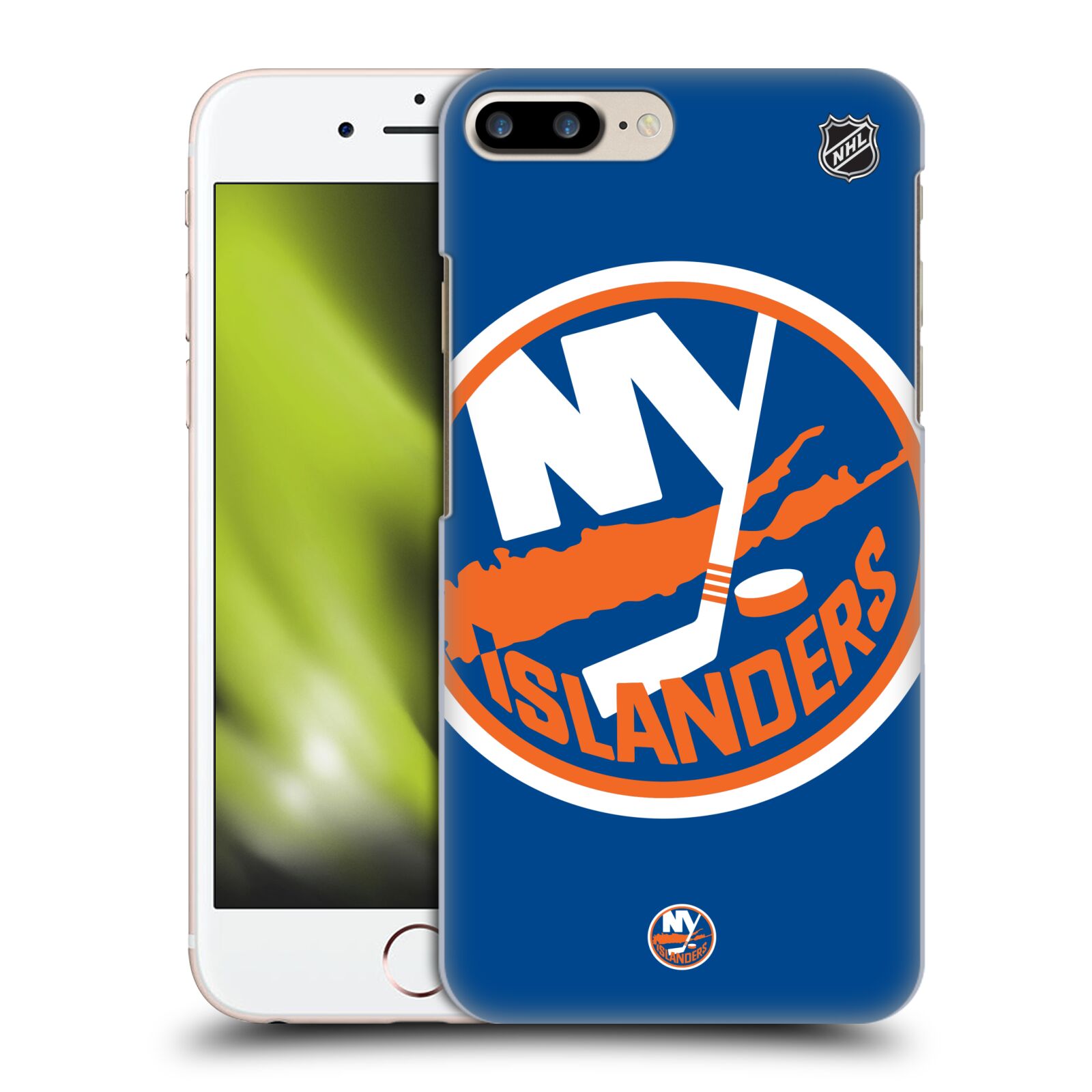Pouzdro na mobil Apple Iphone 7/8 PLUS - HEAD CASE - Hokej NHL - New York Islanders - Velký znak