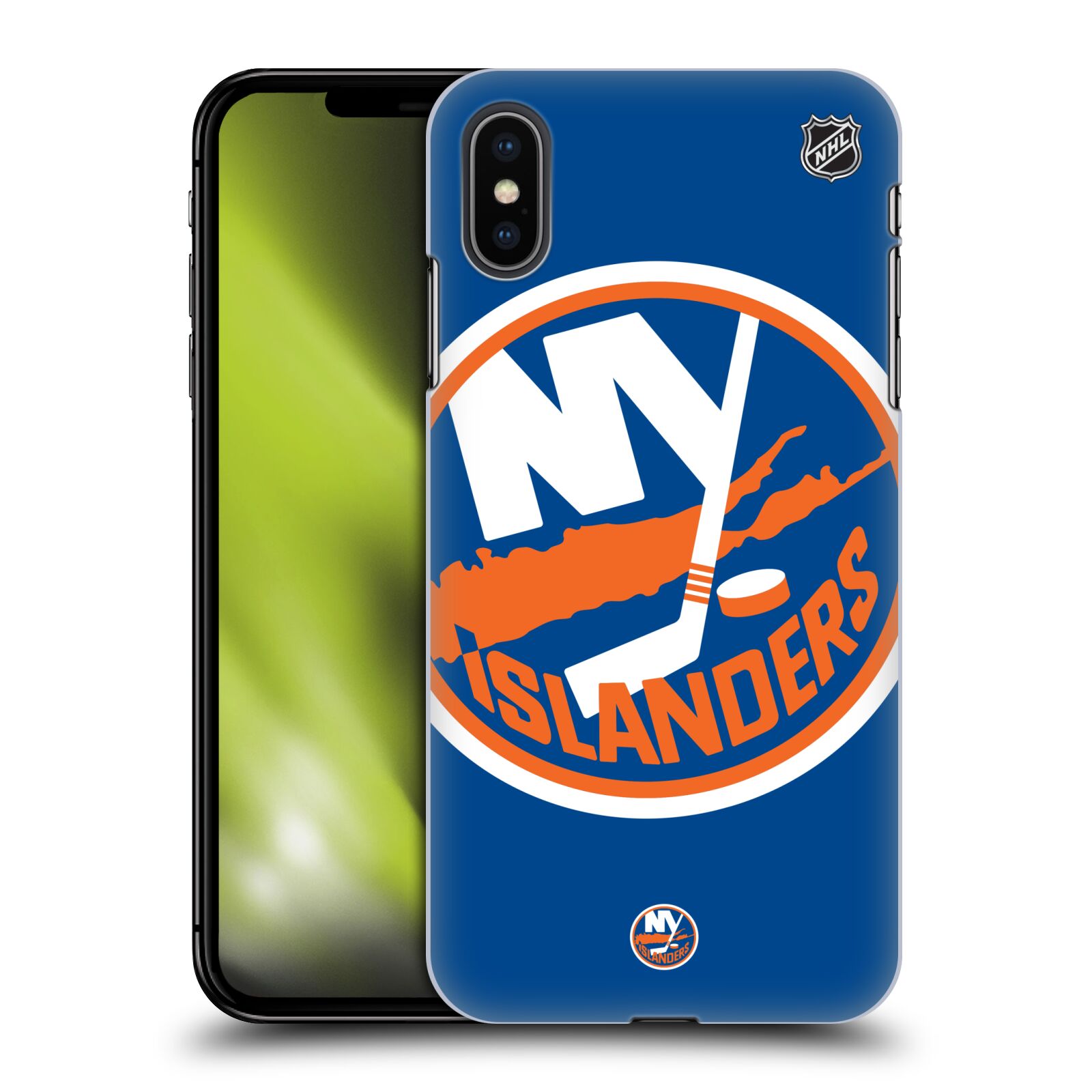 Pouzdro na mobil Apple Iphone XS MAX - HEAD CASE - Hokej NHL - New York Islanders - Velký znak