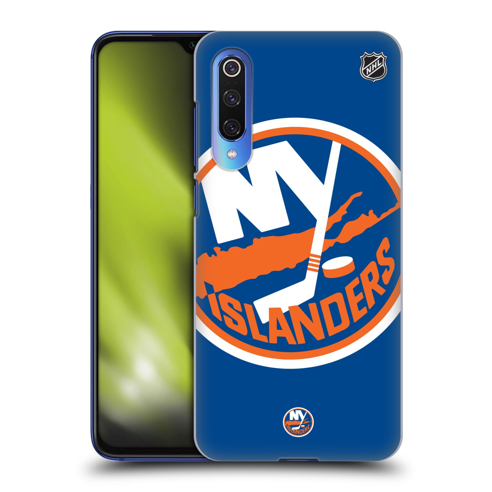 Pouzdro na mobil Xiaomi  Mi 9 SE - HEAD CASE - Hokej NHL - New York Islanders - Velký znak