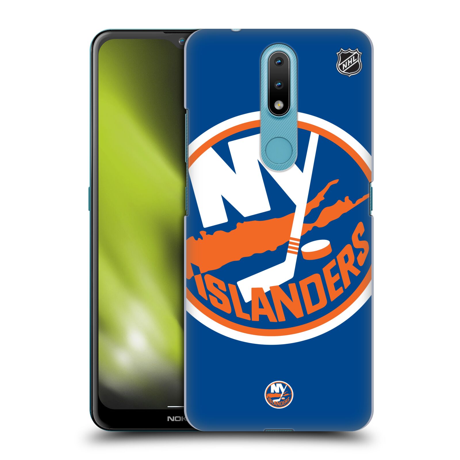 Pouzdro na mobil Nokia 2.4 - HEAD CASE - Hokej NHL - New York Islanders - Velký znak