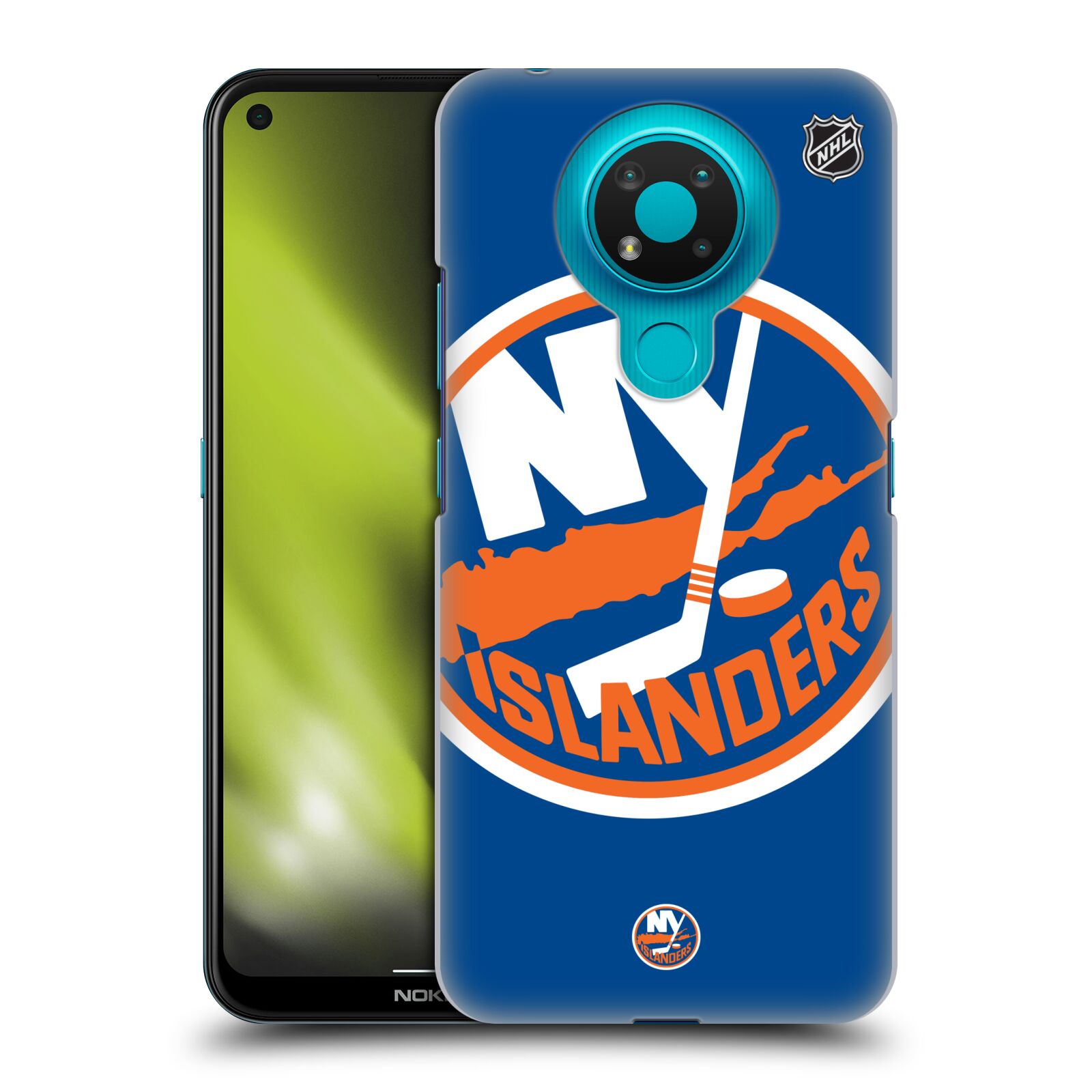 Pouzdro na mobil Nokia 3.4 - HEAD CASE - Hokej NHL - New York Islanders - Velký znak