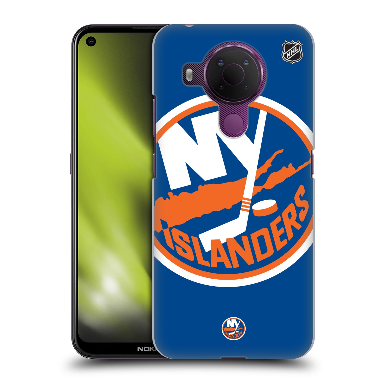 Pouzdro na mobil Nokia 5.4 - HEAD CASE - Hokej NHL - New York Islanders - Velký znak
