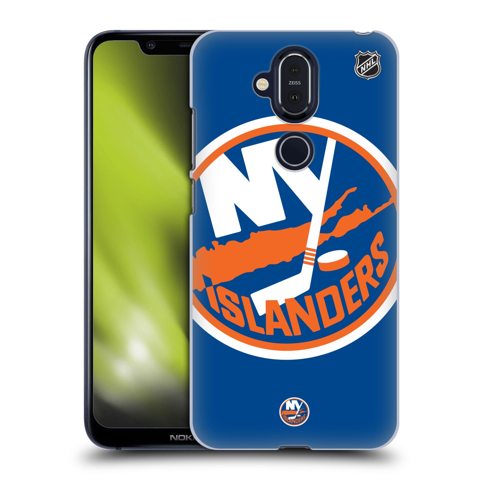 Pouzdro na mobil NOKIA 8.1 - HEAD CASE - Hokej NHL - New York Islanders - Velký znak