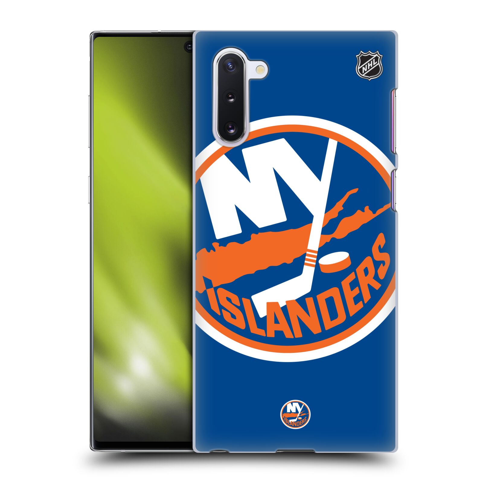 Pouzdro na mobil Samsung Galaxy Note 10 - HEAD CASE - Hokej NHL - New York Islanders - Velký znak