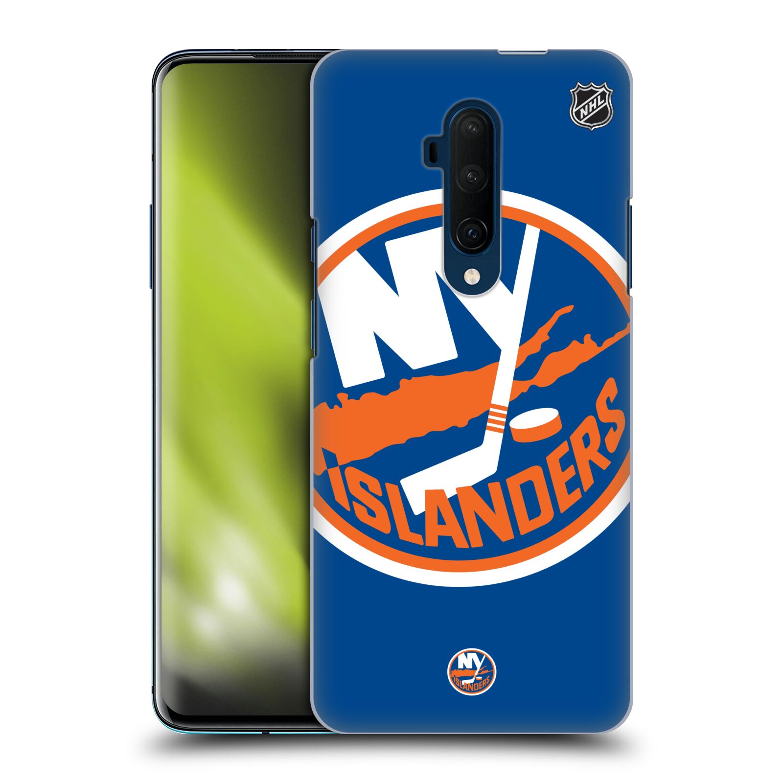 Pouzdro na mobil OnePlus 7T Pro - HEAD CASE - Hokej NHL - New York Islanders - Velký znak