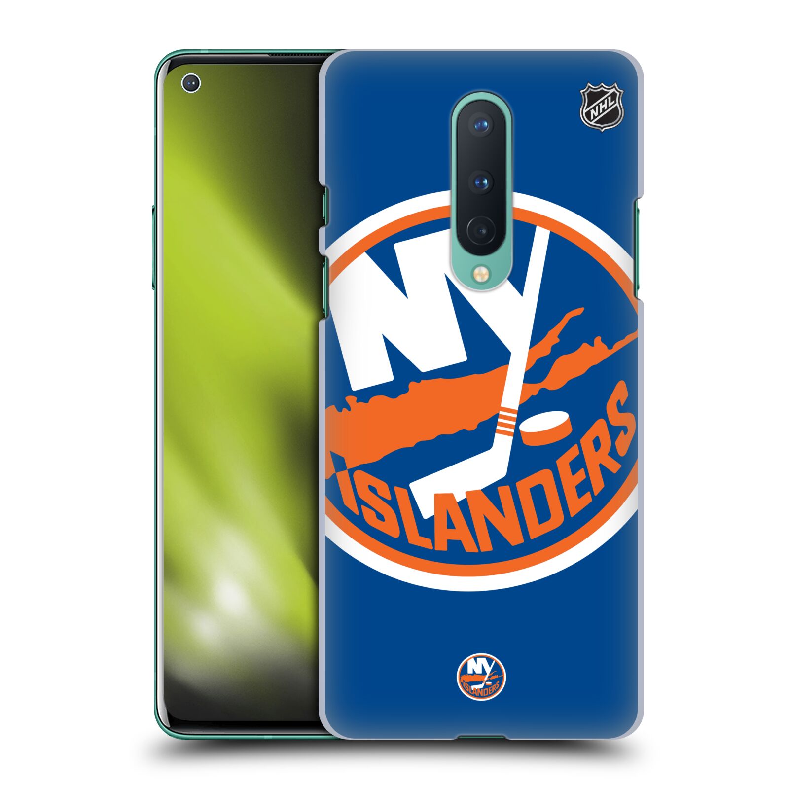 Pouzdro na mobil OnePlus 8 5G - HEAD CASE - Hokej NHL - New York Islanders - Velký znak