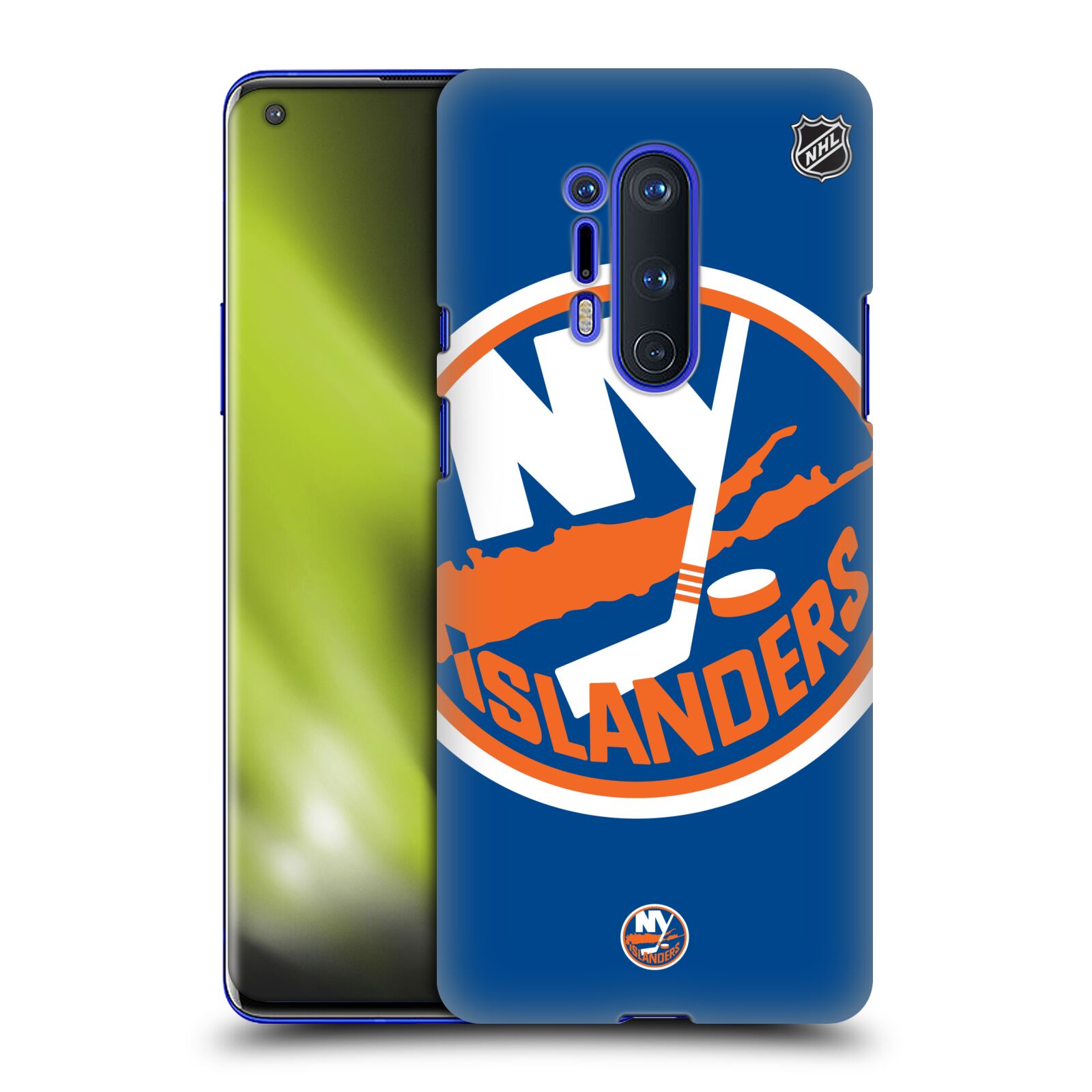Pouzdro na mobil OnePlus 8 PRO 5G - HEAD CASE - Hokej NHL - New York Islanders - Velký znak
