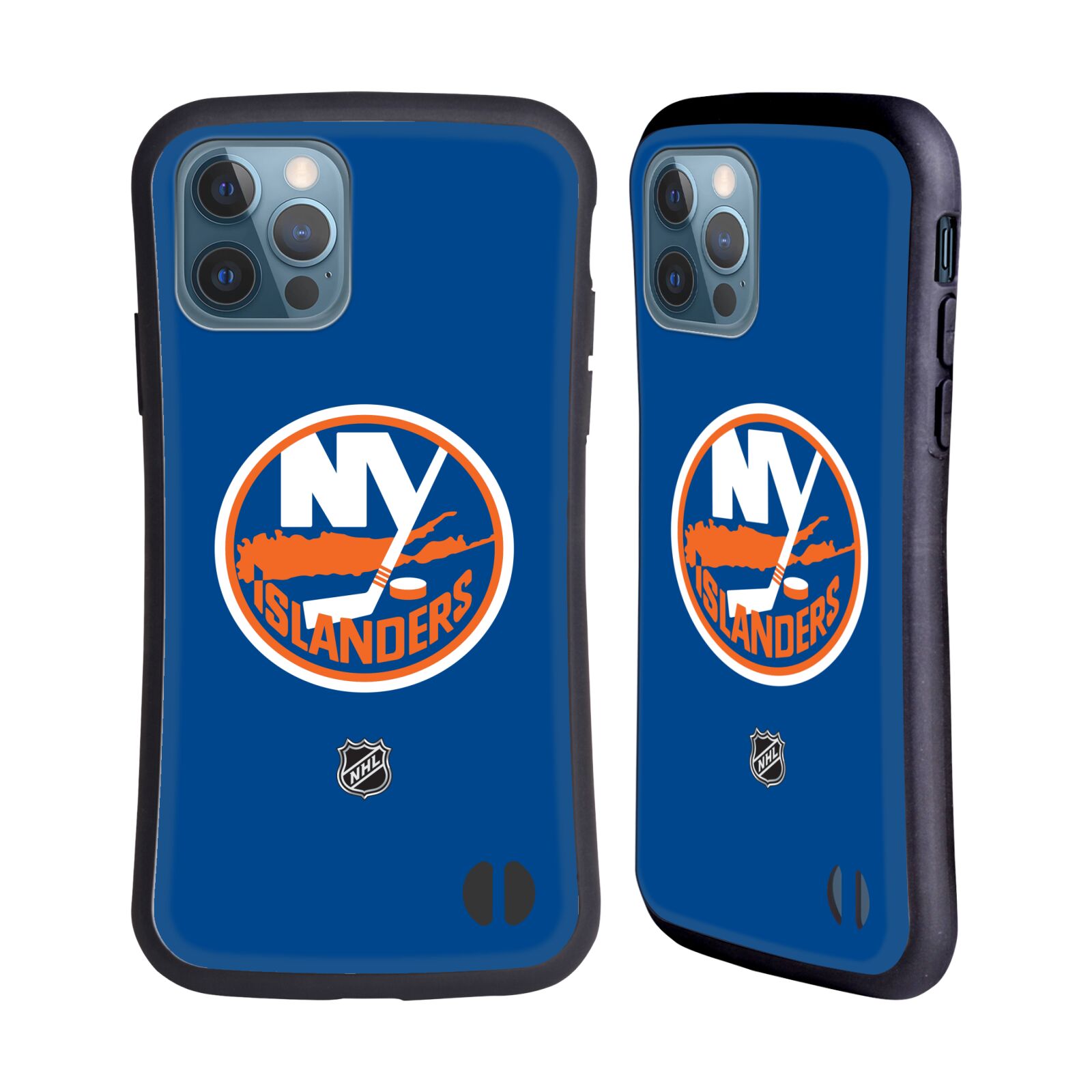 Obal na mobil Apple iPhone 12 / 12 PRO - HEAD CASE - NHL - New York Islanders znak