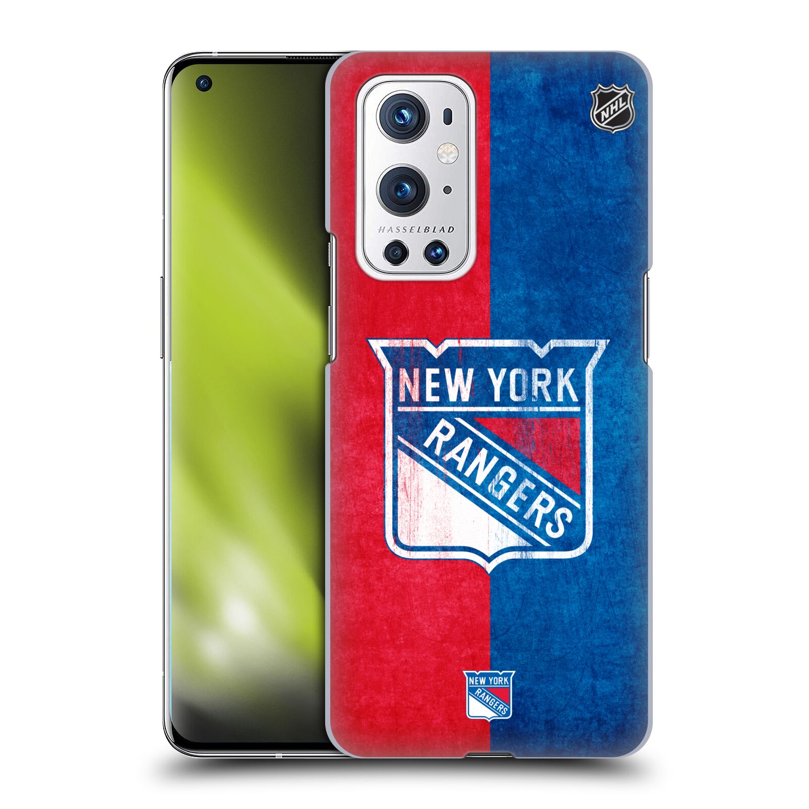 Pouzdro na mobil OnePlus 9 PRO - HEAD CASE - Hokej NHL - New York Rangers - Znak oldschool