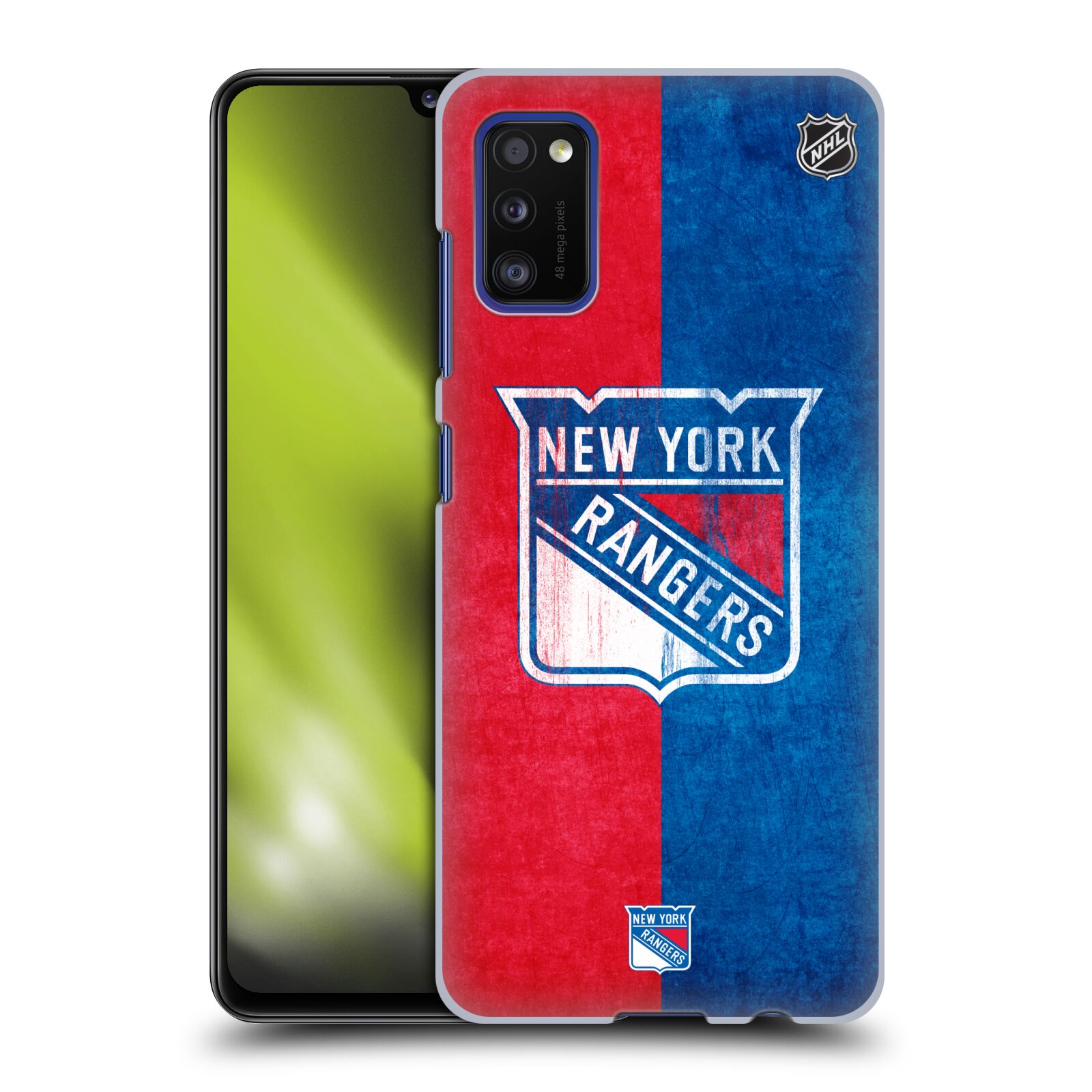 Pouzdro na mobil Samsung Galaxy A41 - HEAD CASE - Hokej NHL - New York Rangers - Znak oldschool