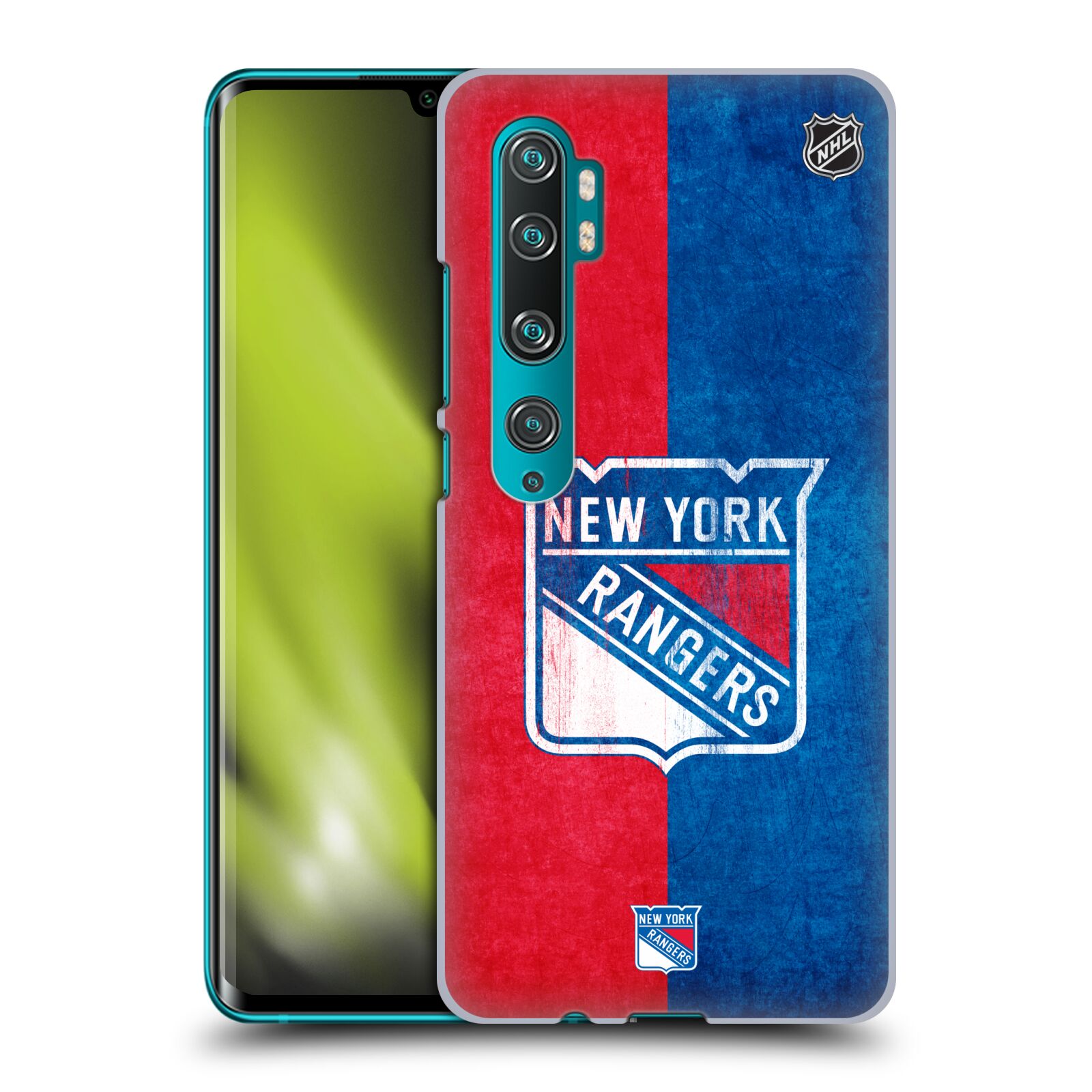 Pouzdro na mobil Xiaomi Mi Note 10 / Mi Note 10 Pro - HEAD CASE - Hokej NHL - New York Rangers - Znak oldschool