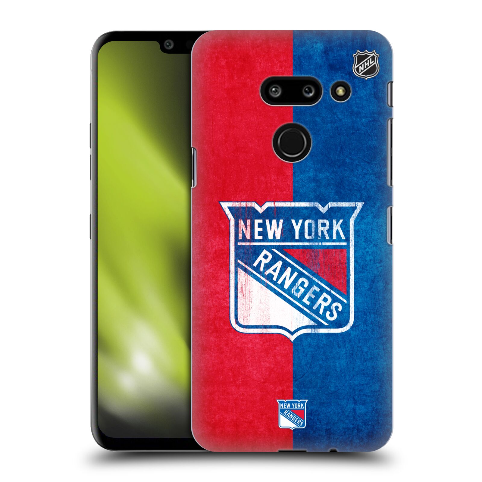 Pouzdro na mobil LG G8 ThinQ - HEAD CASE - Hokej NHL - New York Rangers - Znak oldschool