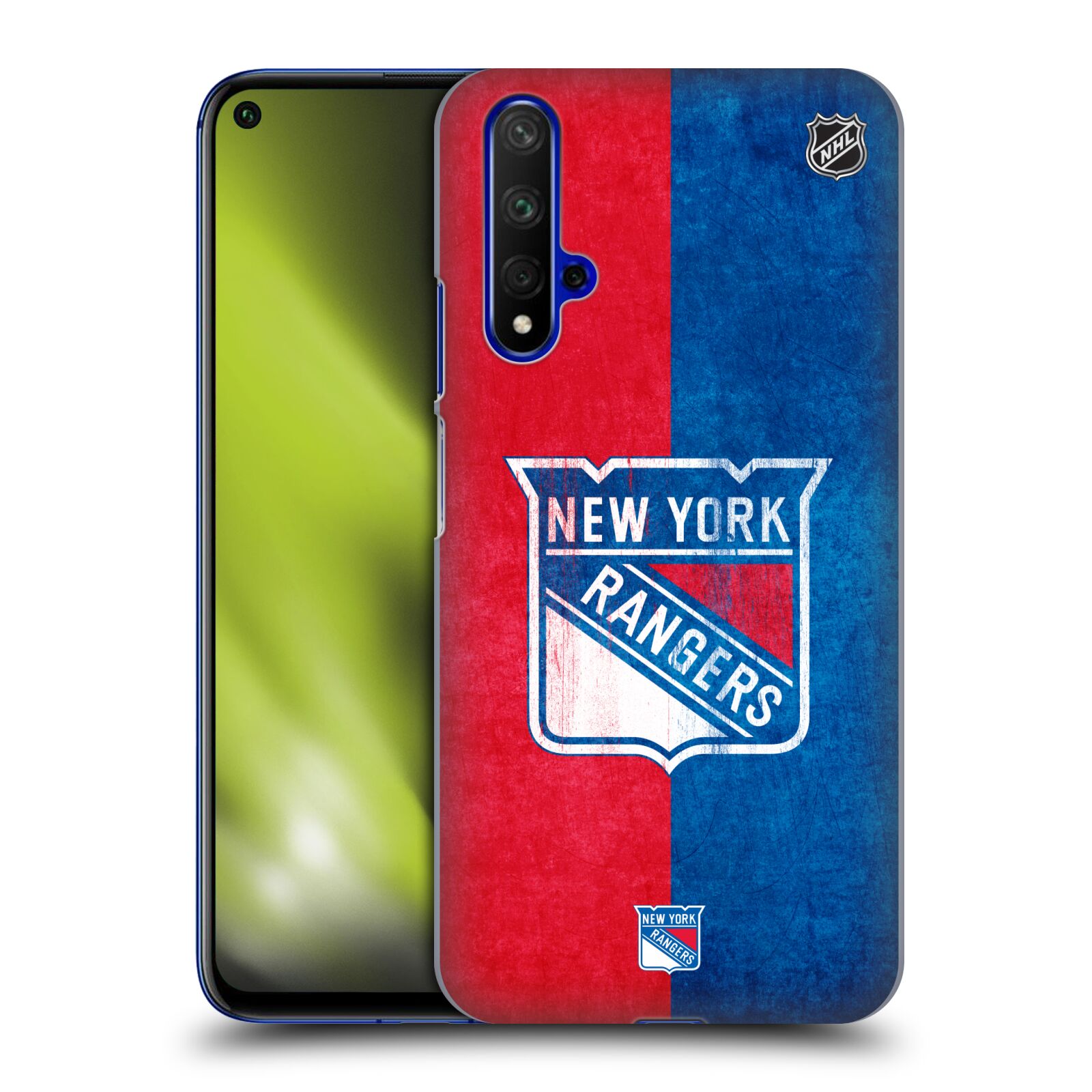 Pouzdro na mobil HONOR 20 - HEAD CASE - Hokej NHL - New York Rangers - Znak oldschool