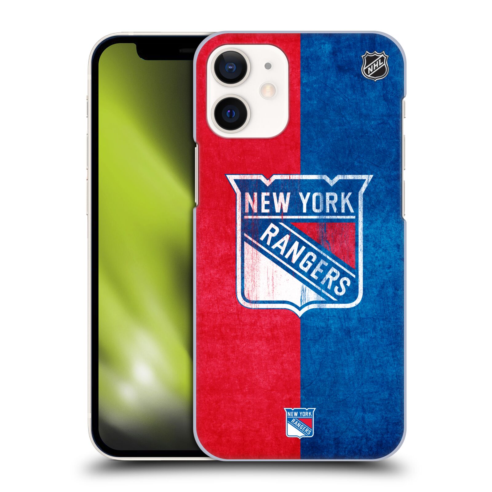 Pouzdro na mobil Apple Iphone 12 MINI - HEAD CASE - Hokej NHL - New York Rangers - Znak oldschool