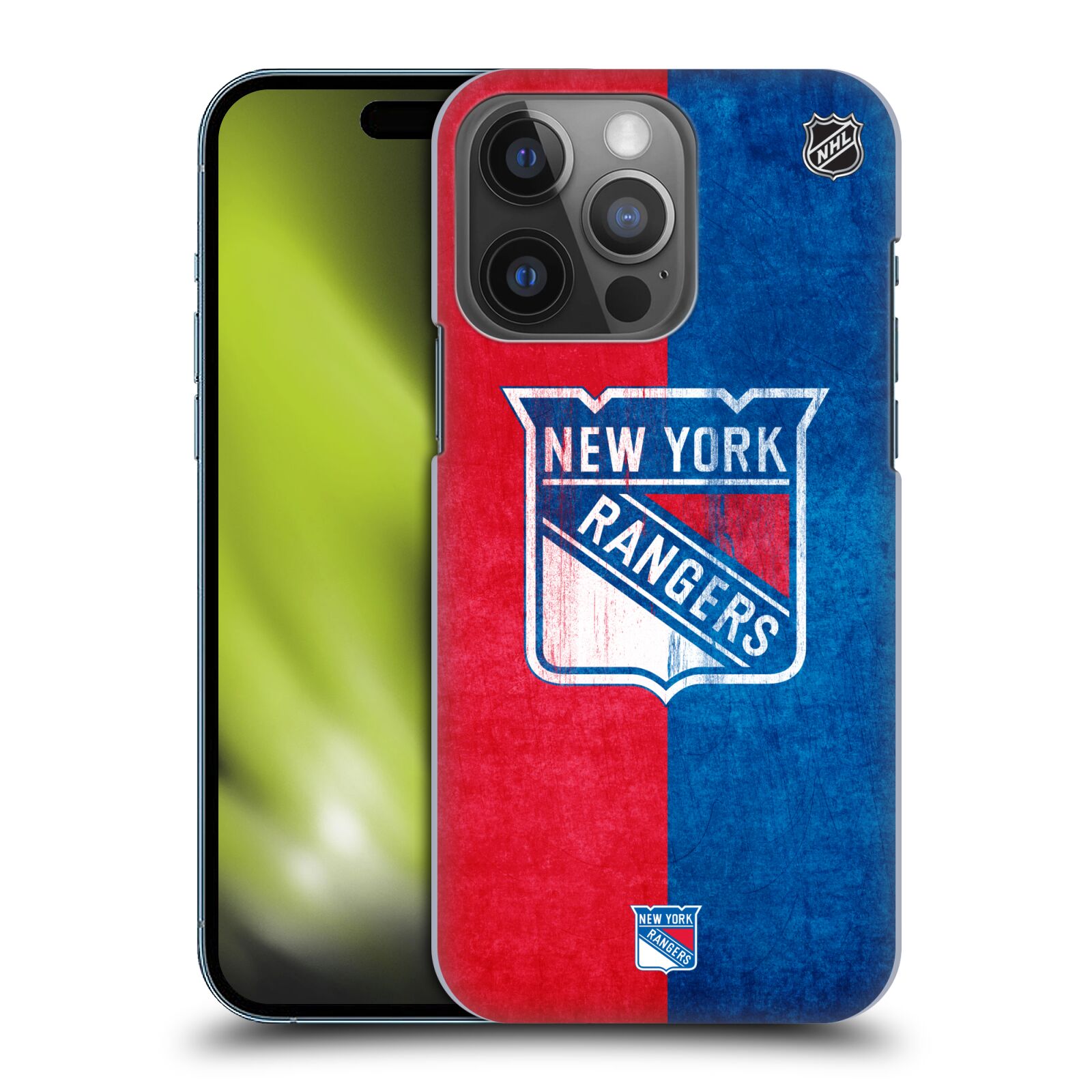 Pouzdro na mobil Apple Iphone 14 PRO - HEAD CASE - Hokej NHL - New York Rangers - Znak oldschool