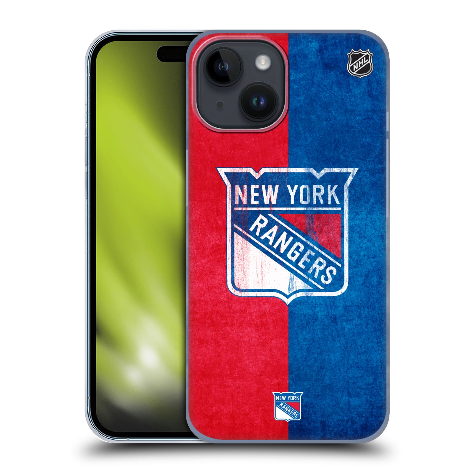 Plastový obal HEAD CASE na mobil Apple Iphone 15  Hokej NHL - New York Rangers - Znak oldschool