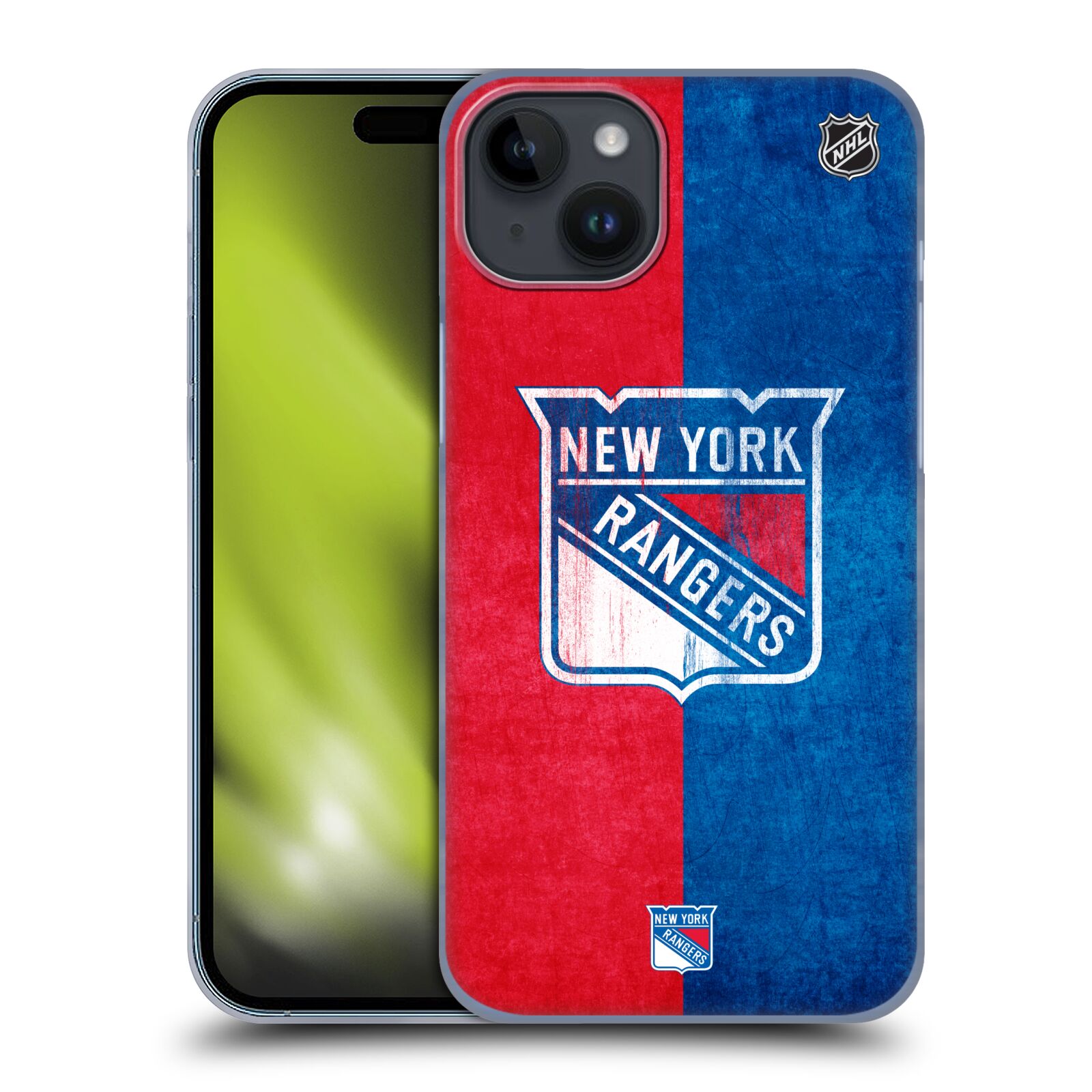 Plastový obal HEAD CASE na mobil Apple Iphone 15 PLUS  Hokej NHL - New York Rangers - Znak oldschool